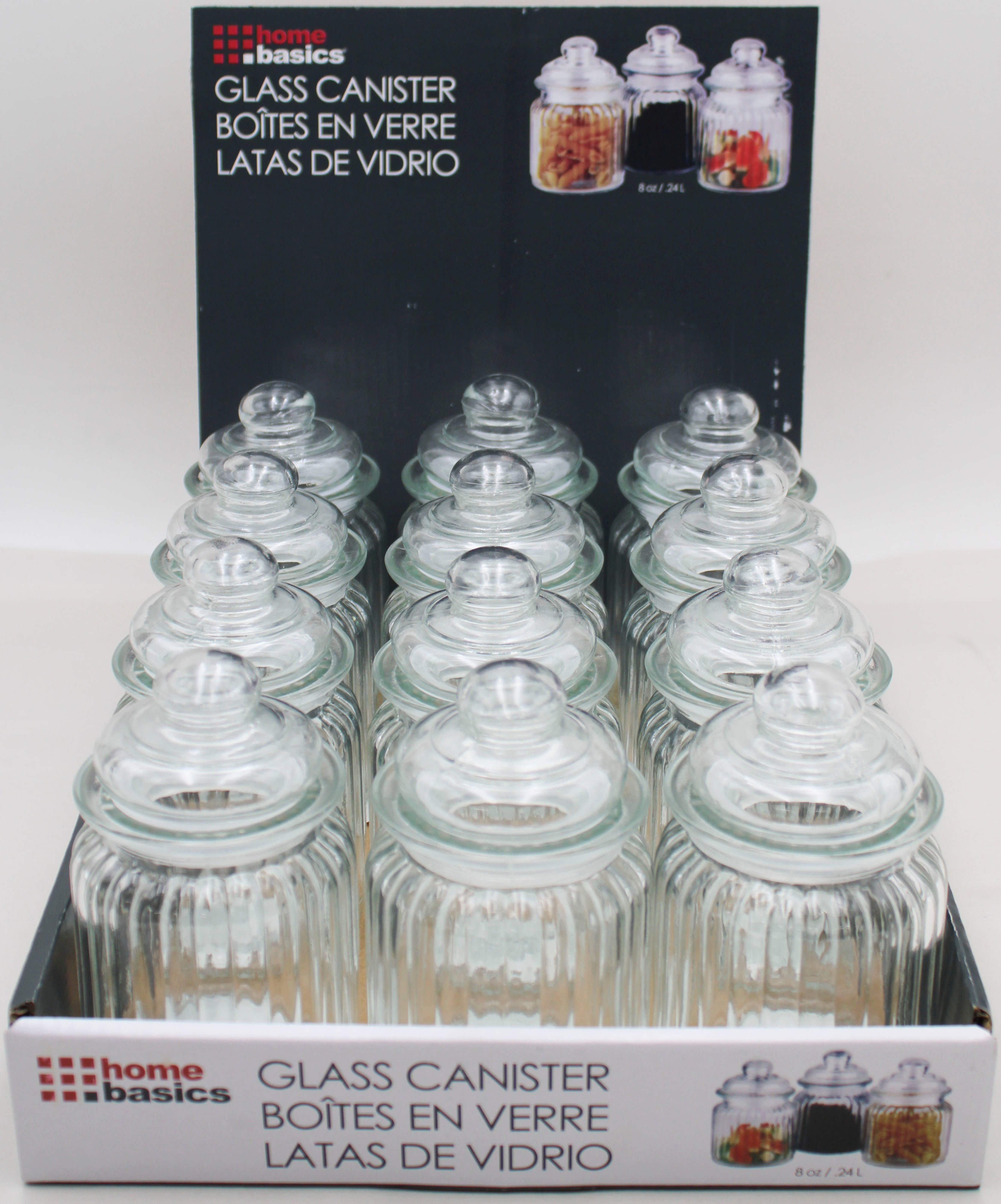 RIBBED CANISTER IN PDQ - 3x5