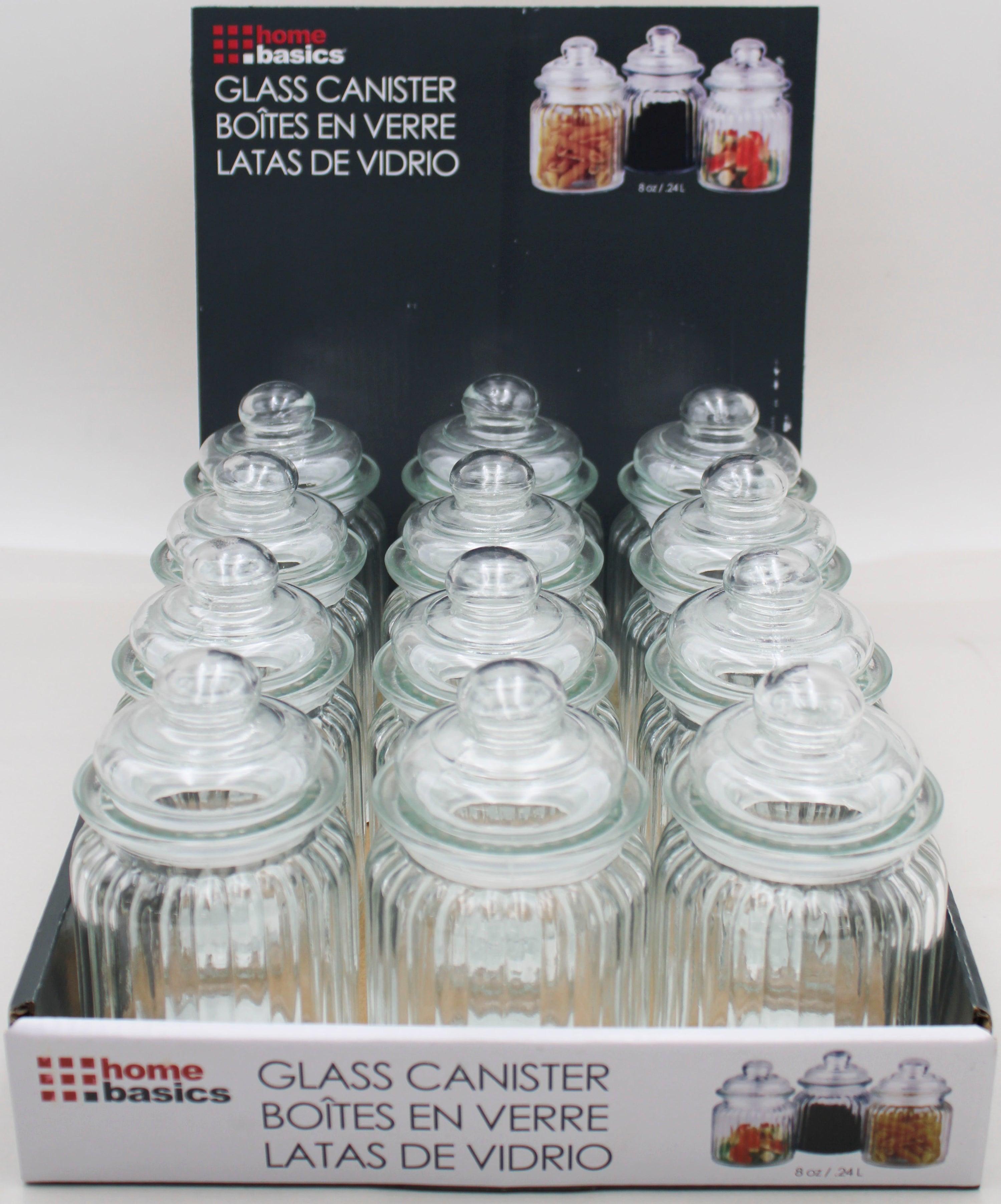 RIBBED CANISTER IN PDQ - 3x5