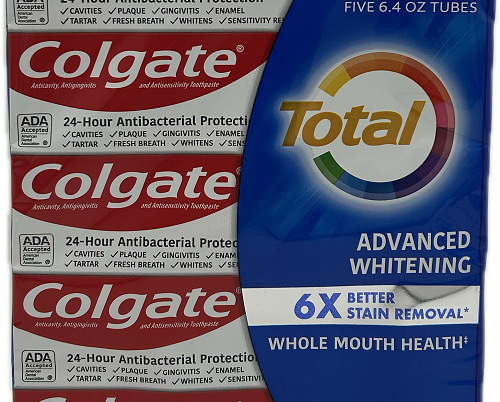 COLGATE TOTAL ADVANCED WHITE TOOTHPASTE PALLET 5ct 6.4oz NI