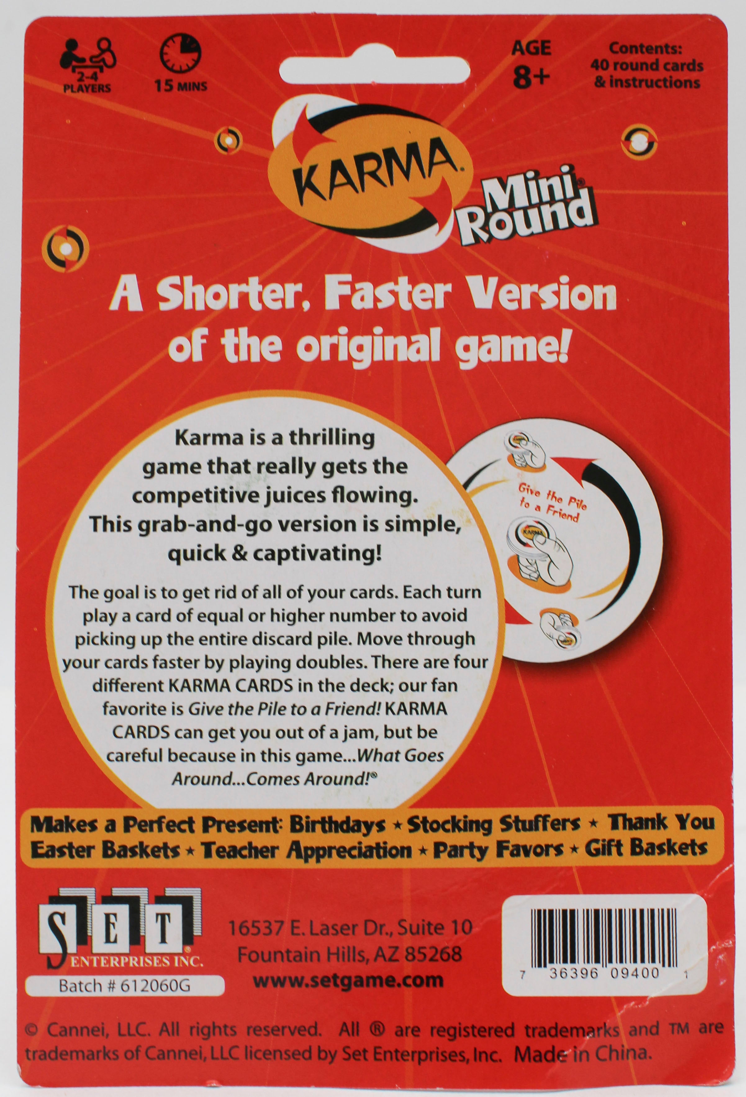 MINI ROUND KARMA CARD GAME BLISTER PACK