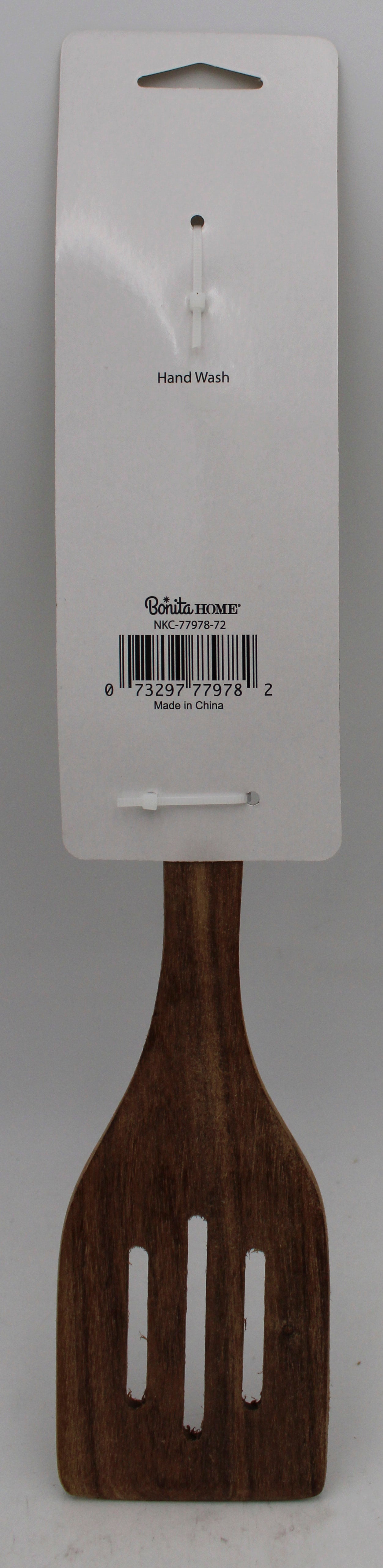 Acacia Slotted Spatula Silicone Handle
