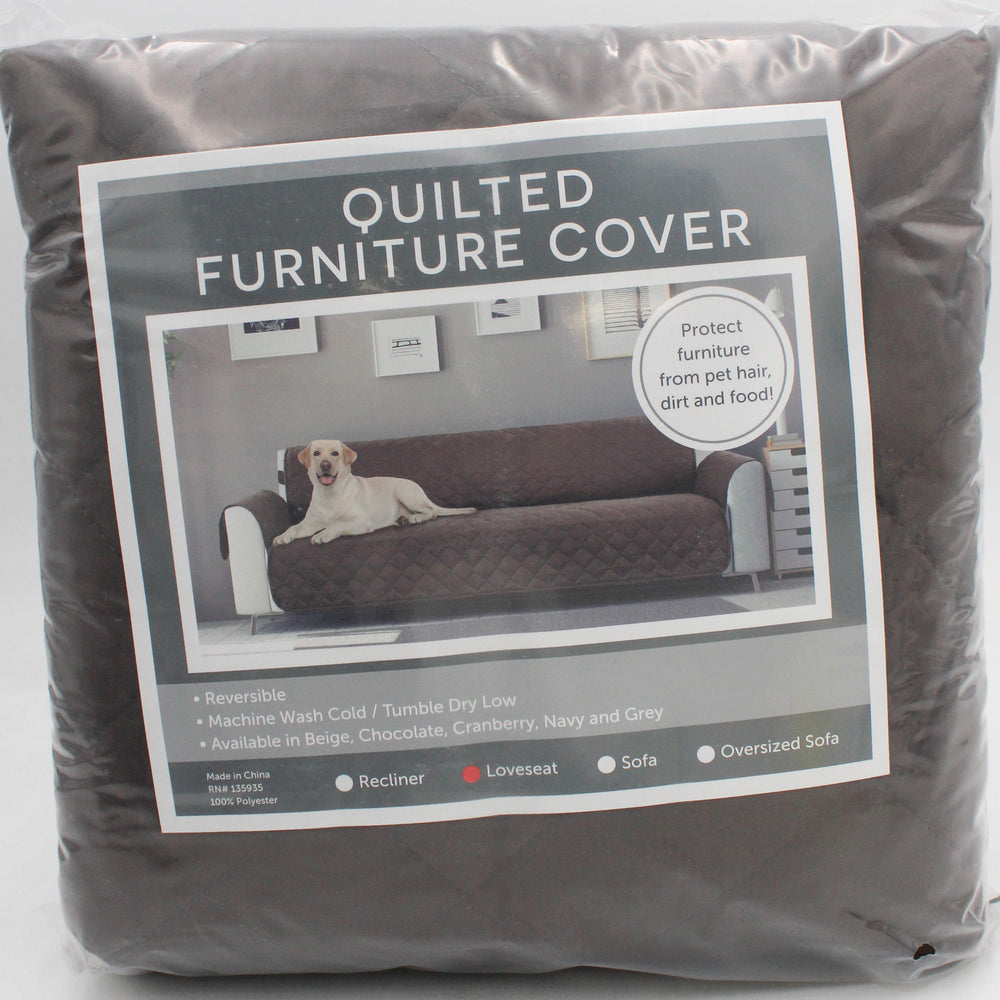 REVERSIBLE LOVESEAT COVER CHOCOLATE 54"