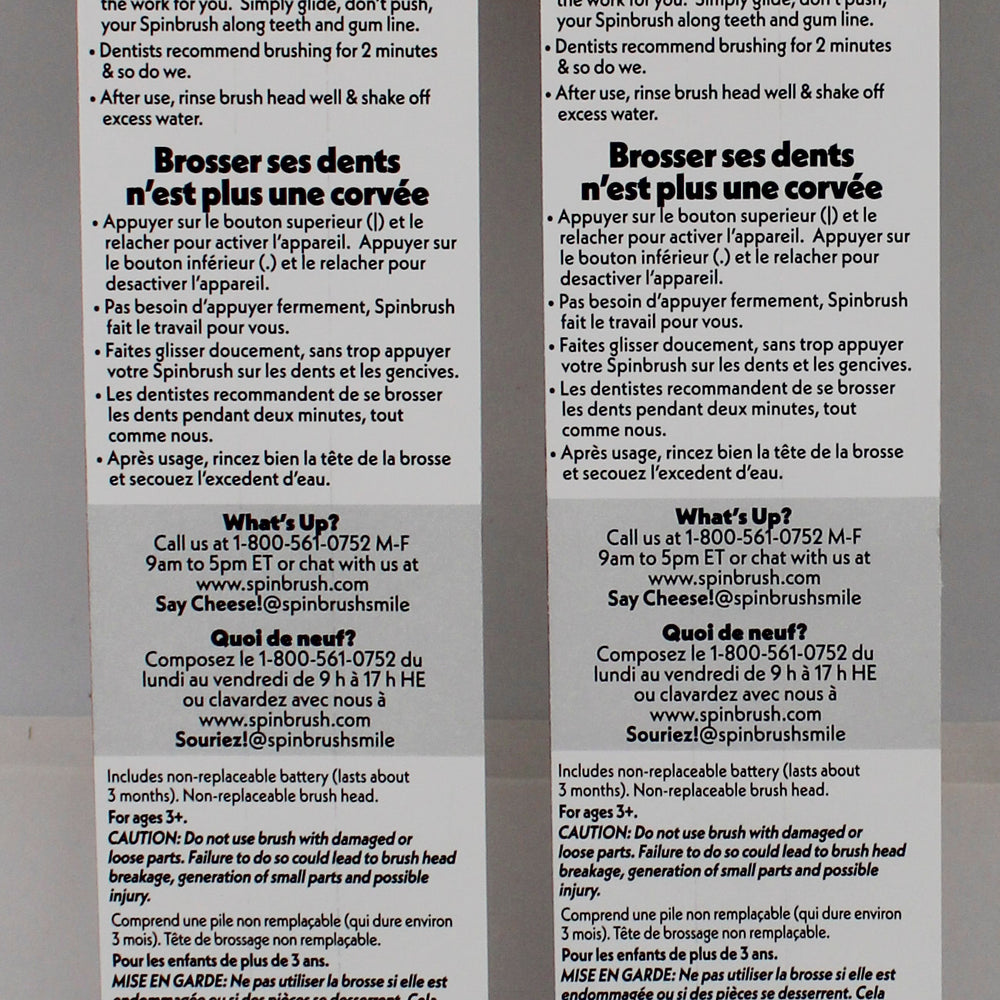 SPINBRUSH POWER TOOTHBRUSH - SOFT