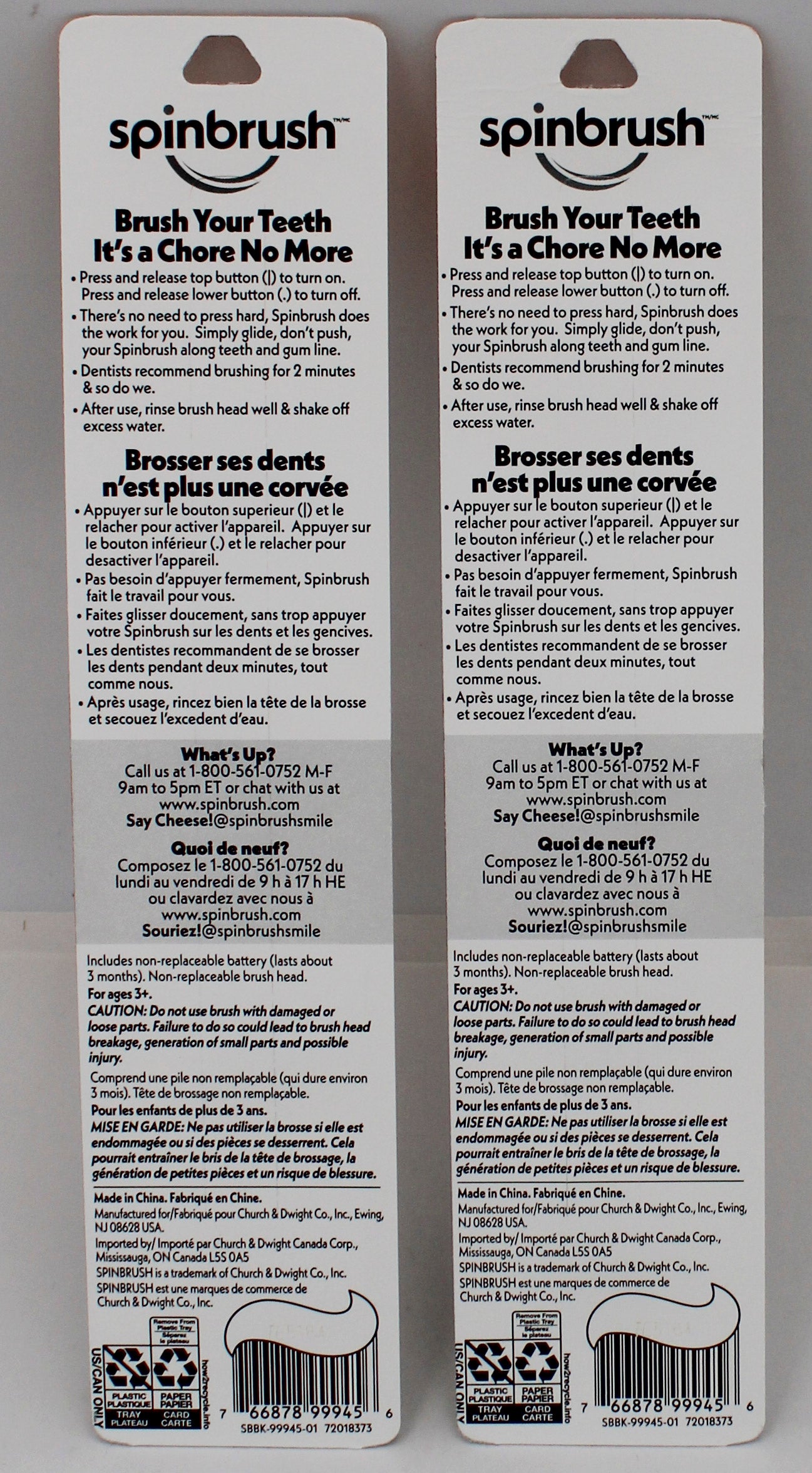 SPINBRUSH POWER TOOTHBRUSH - SOFT