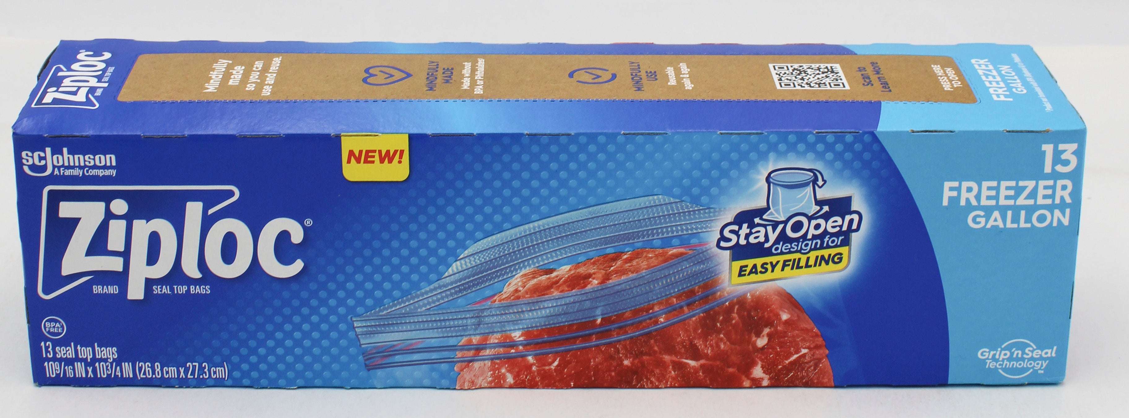 SP ZIPLOC BAG FREEZER 13CT GALLON.