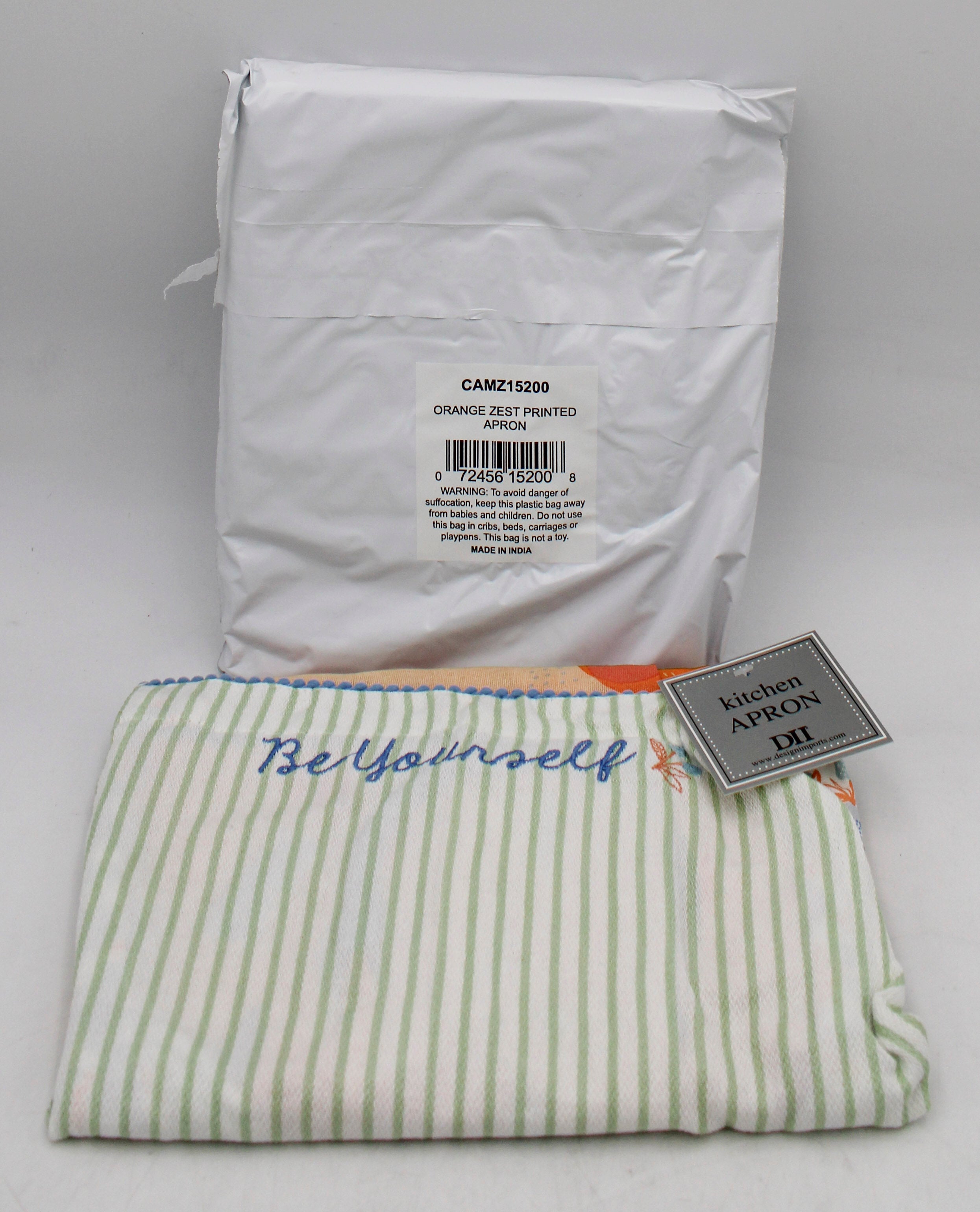 APRON -ORANGE ZEST PRINTED