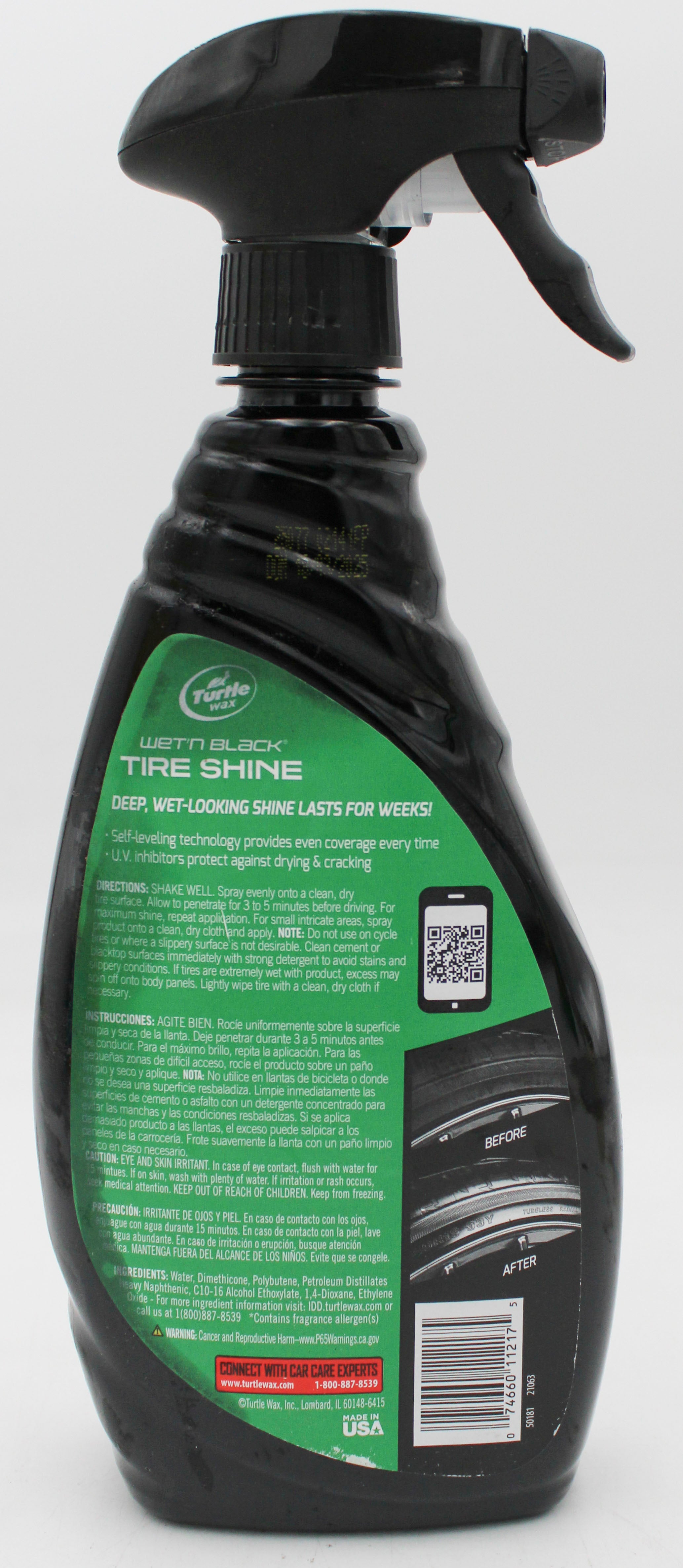 SP TURTLE WAX WET N' BLACK TIRE SHINE 23oz'