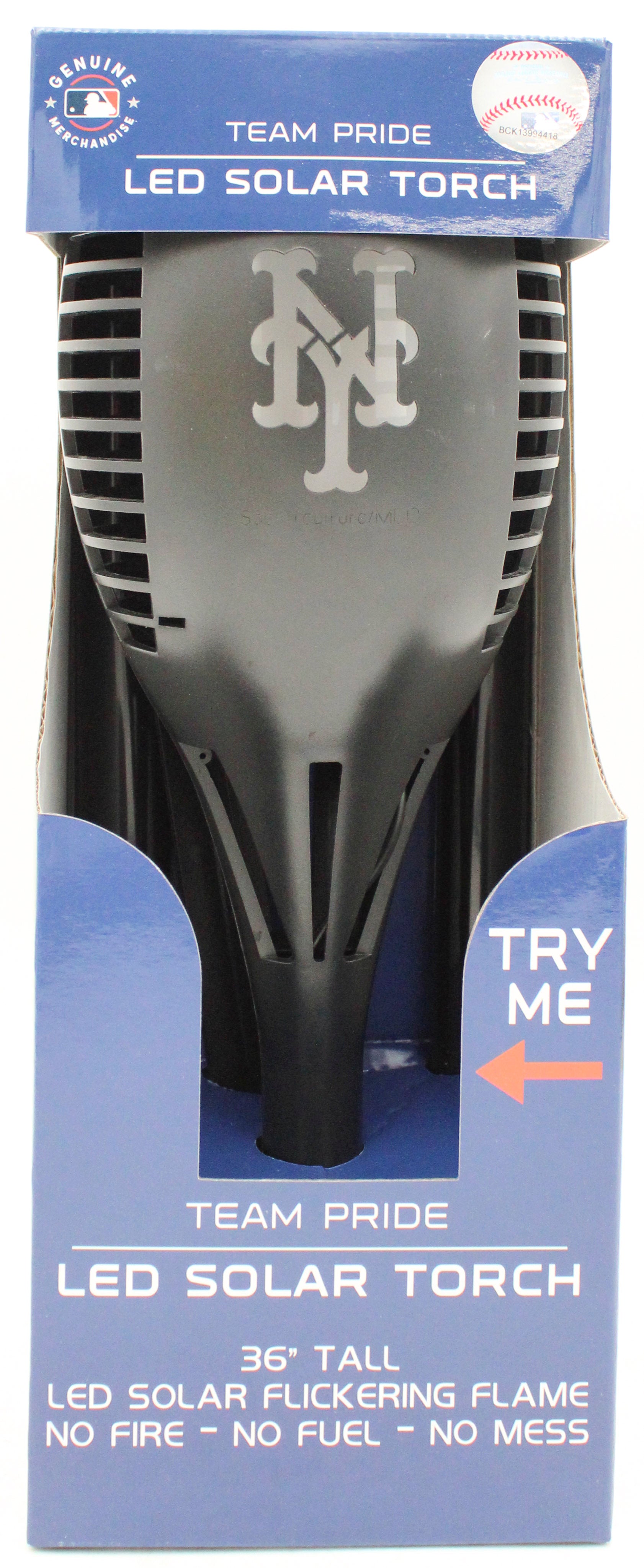 NEW YORK METS LED SOLAR TORCH 36"