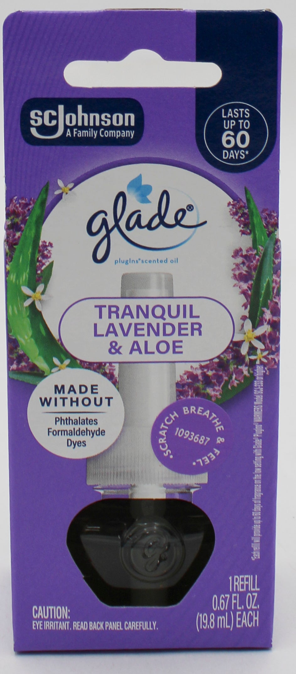 GLADE PLUGINS SCENTED OIL TRANQUIL LAVENDER & ALOE 1ct 0.67oz