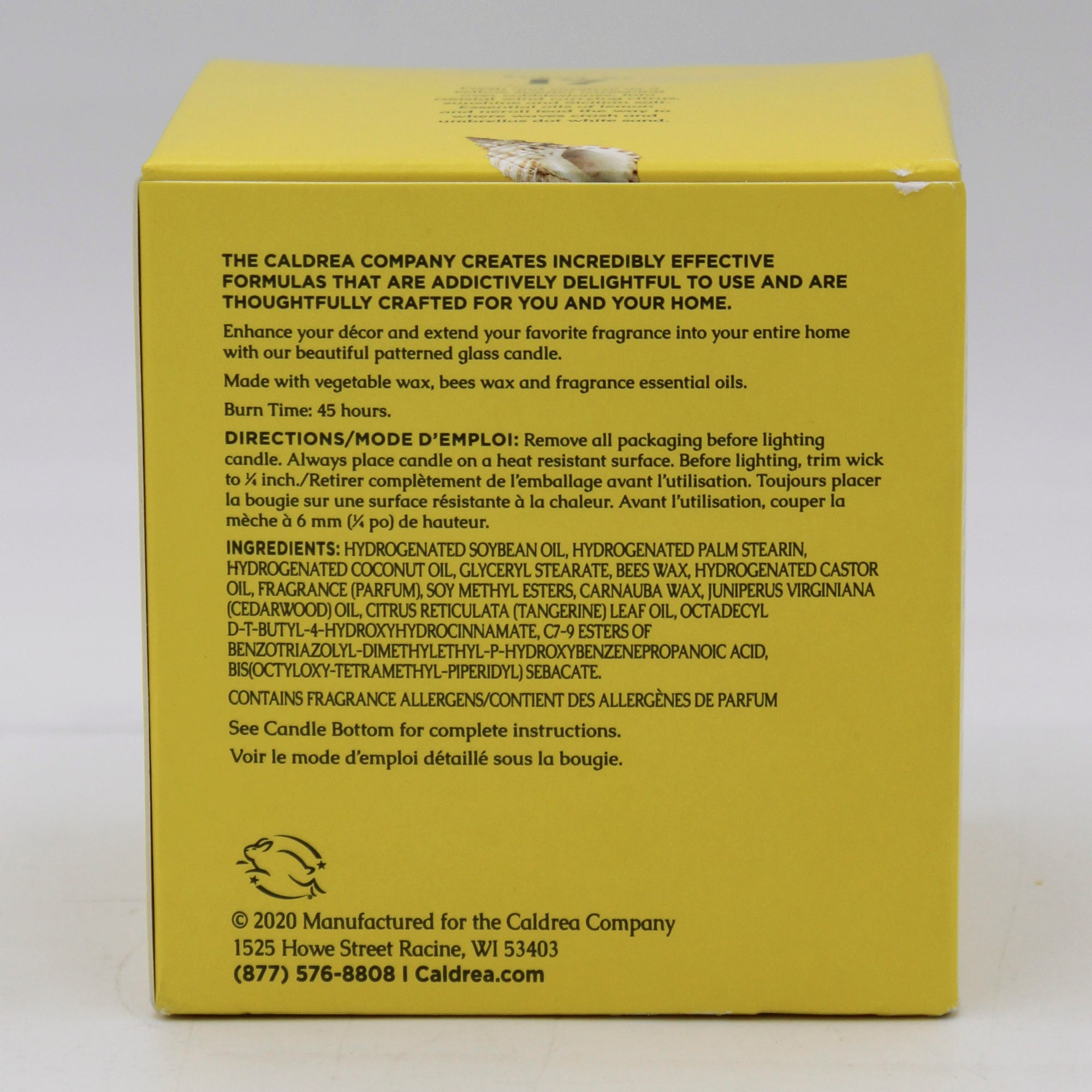 CALDREA CANDLE SEA SALT NEROLI 8.1oz