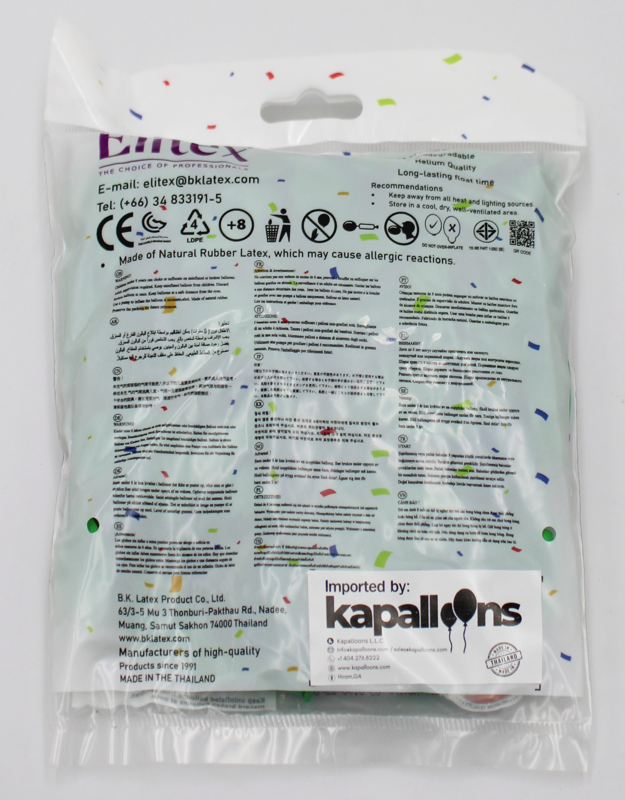 ELITEX 6" LIME GREEN ROUND BALLOON, 50 PACK