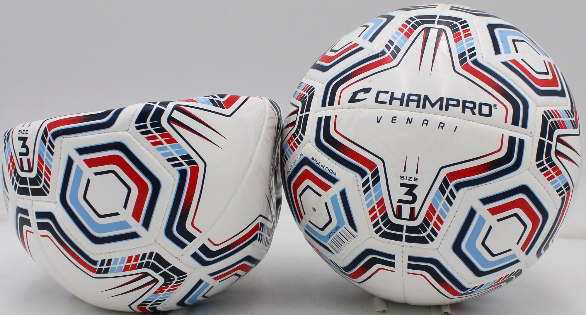 VENARI 20 Panel Soccer Ball #3 NAVY BLUE SCARLET