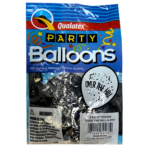 HELIUM BALLOON 5CT/11"-OVER HILL.