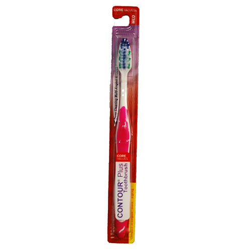 CORE VALUES CONTOUR PLUS TOOTHBRUSH-MEDIUM