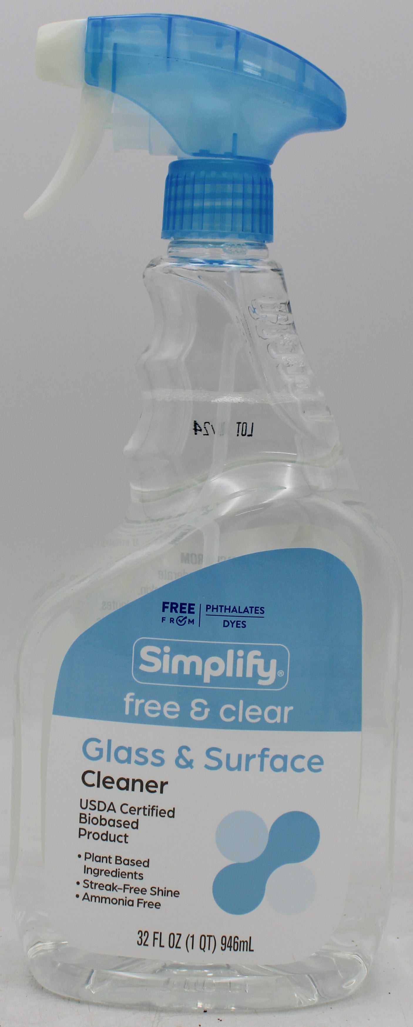 RITE AID SIMPLFY GLASS & SURFACE CLEANER 32Z