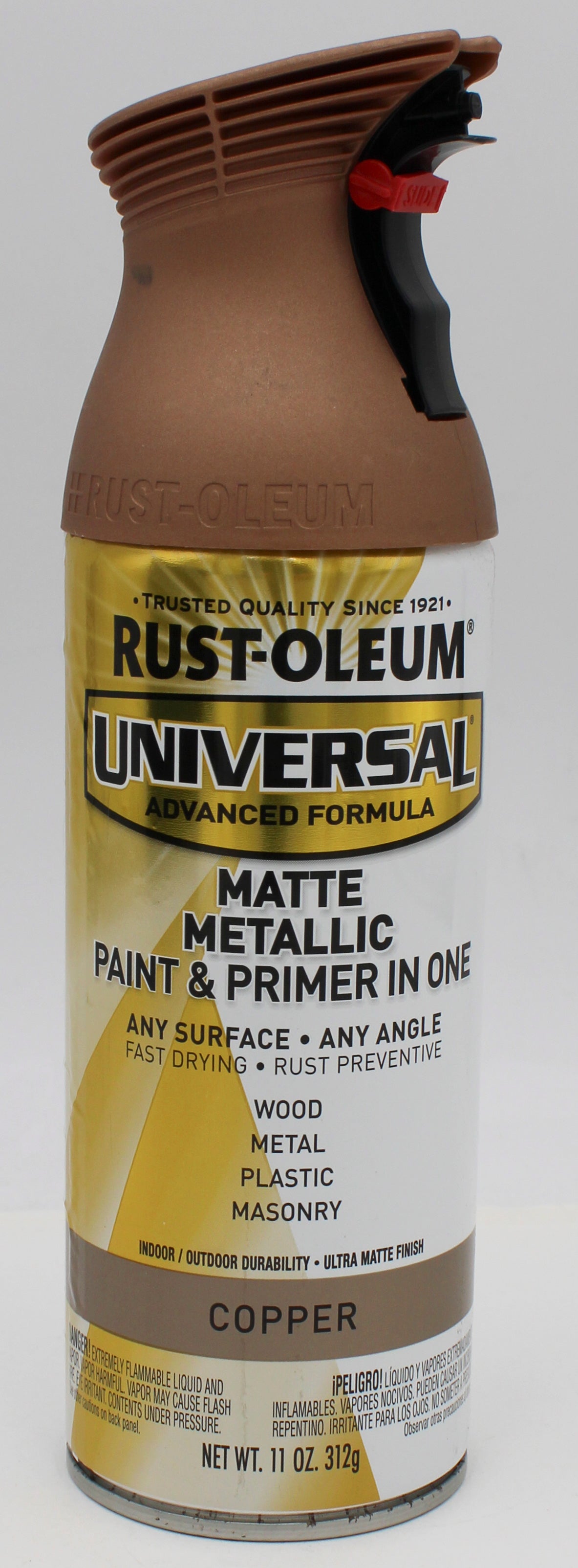 RUST-OLEUM UNIVERSAL METALLIC SPRAY PAINT 11oz. MATTE COPPER NI