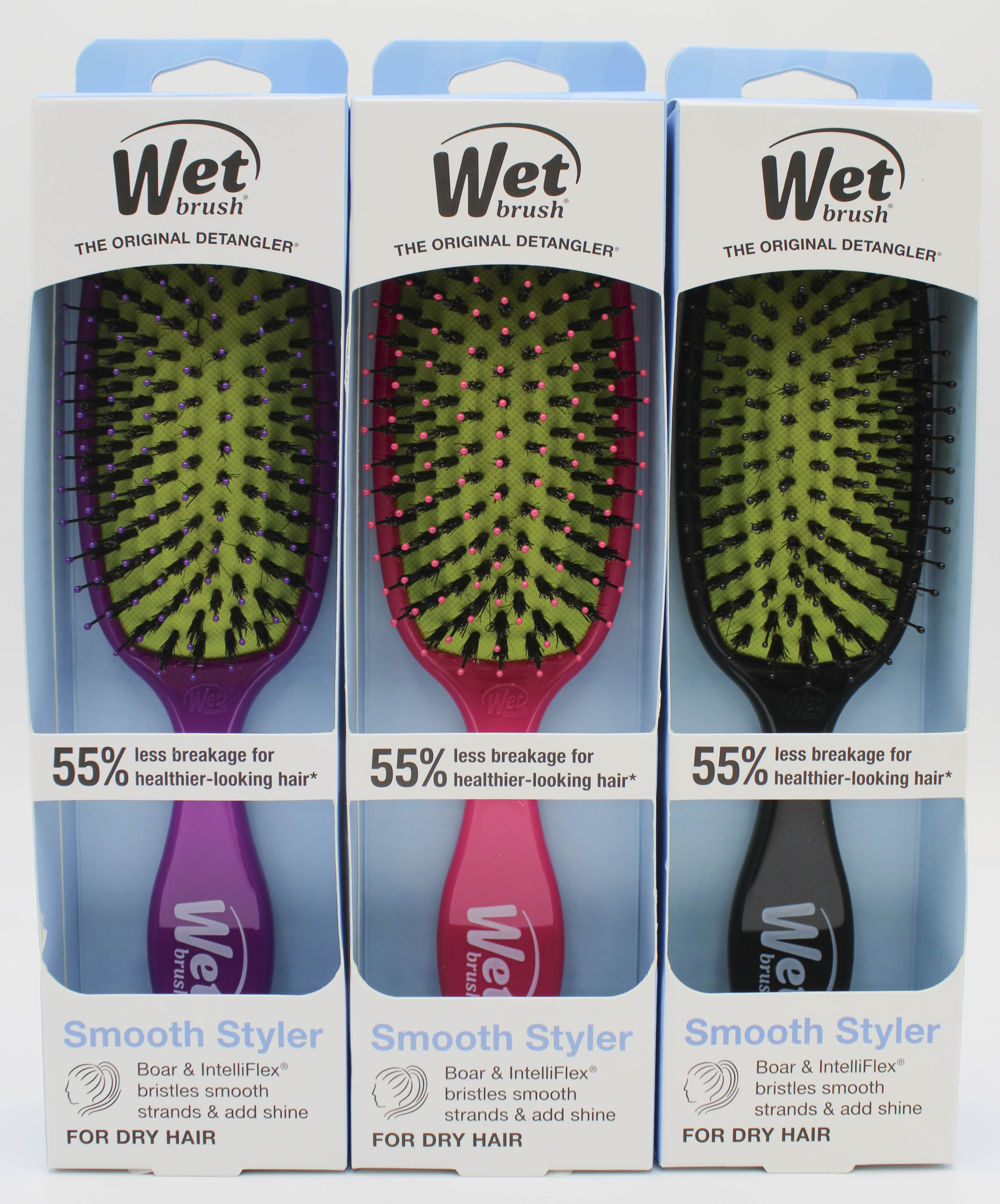 WET BRUSH SMOOTH STYLER  3 ASSORTED COLORS NI