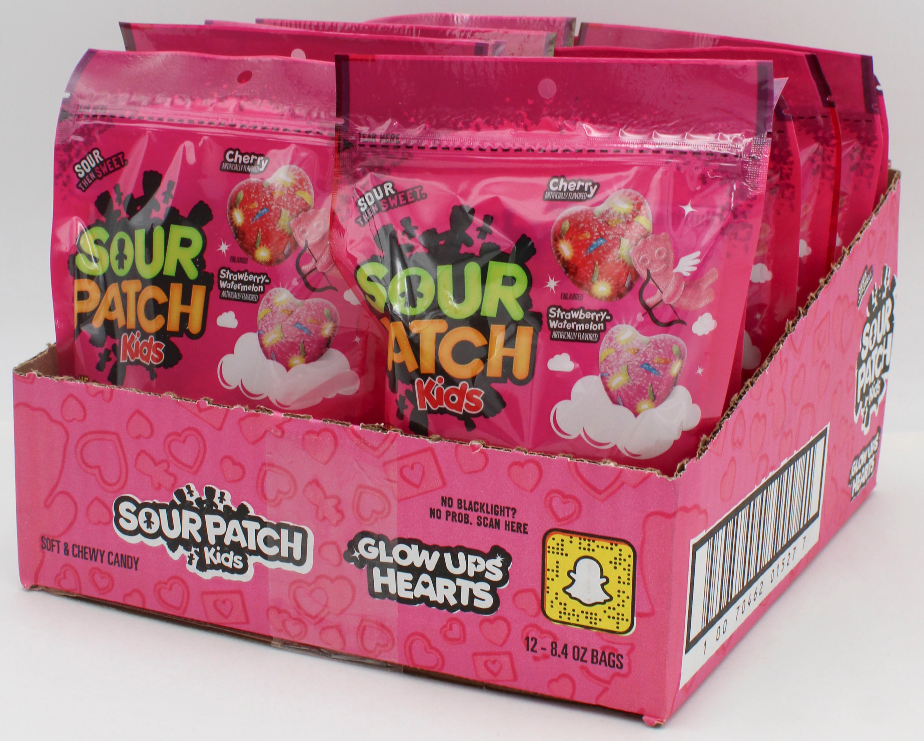 SOUR PATCH KIDS GLOWUPS  HEARTS 8.4 Oz BB 8/13/26