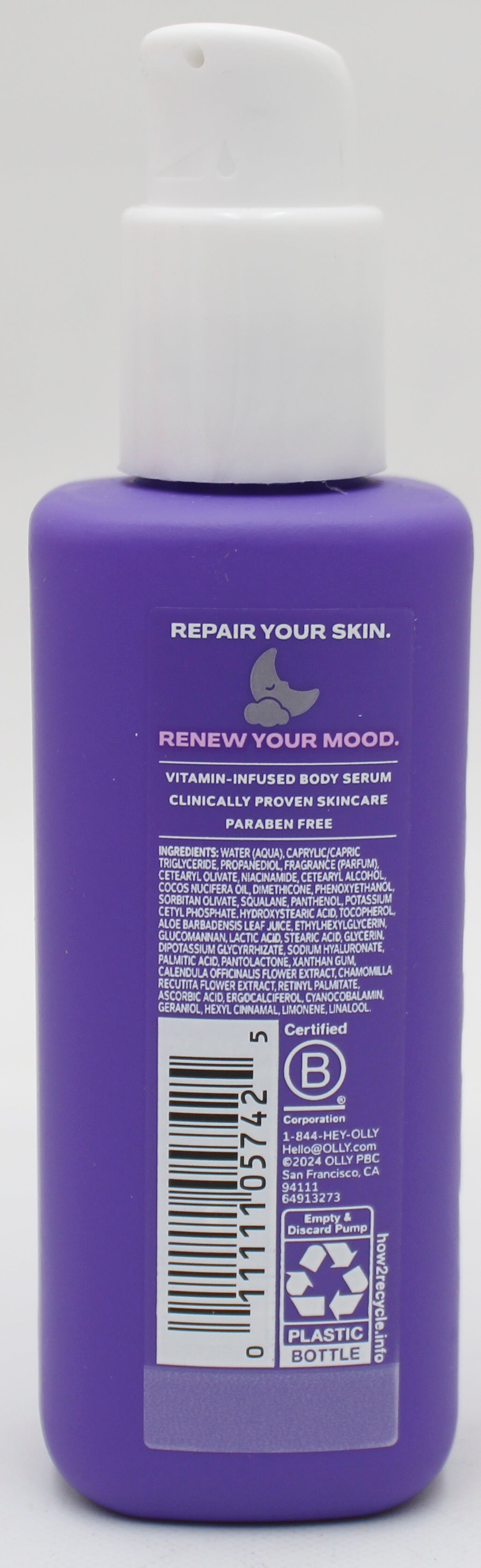 OLLY BODY SERUM RENEW 3oz