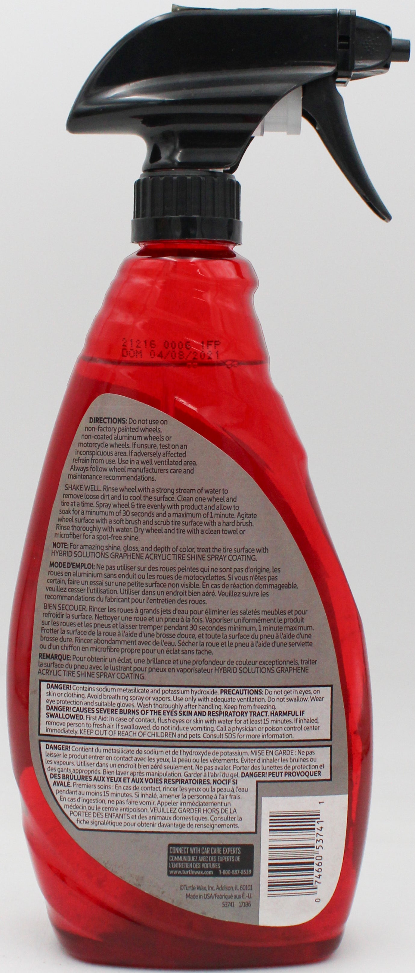 SP TURTLE WAX HYBRID SOLUTION HYPER FOAM WHEEL CLEANER & TIRE PREP 680 ml