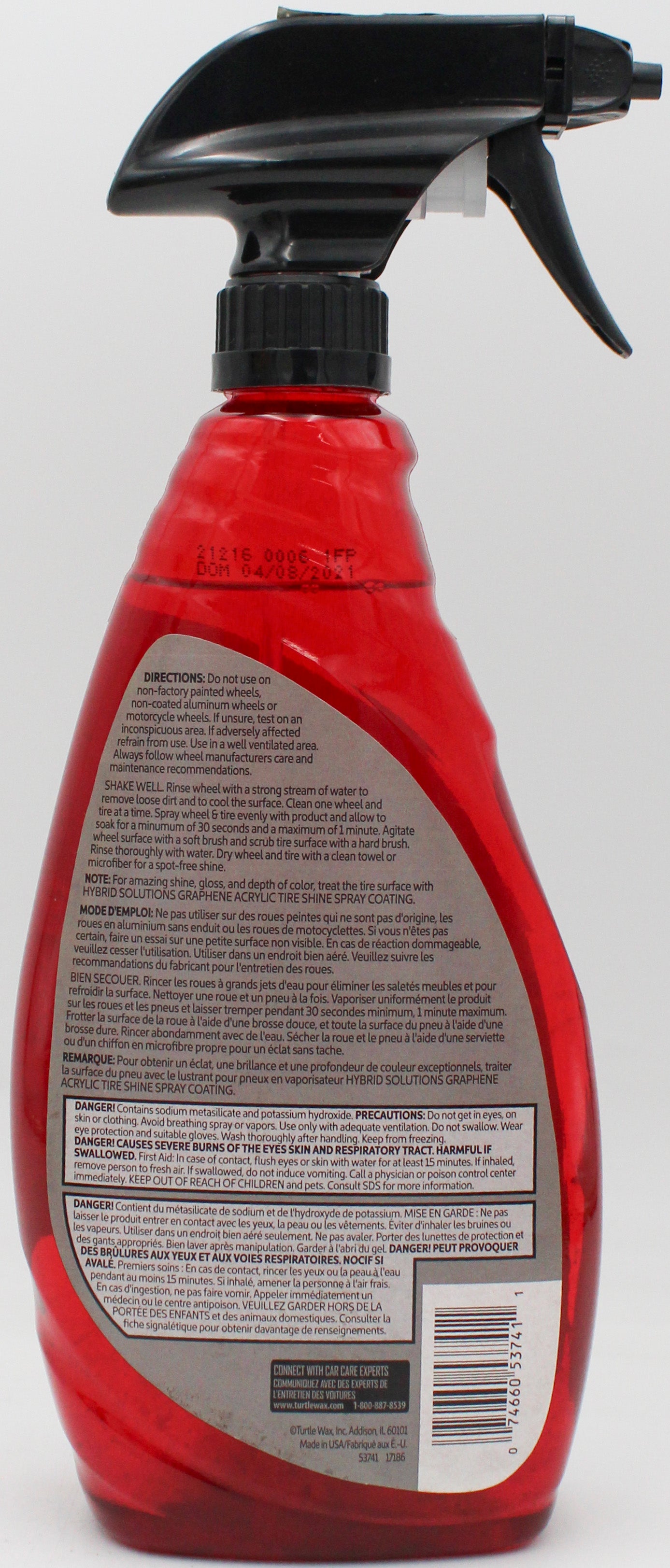 SP TURTLE WAX HYBRID SOLUTION HYPER FOAM WHEEL CLEANER & TIRE PREP 680 ml