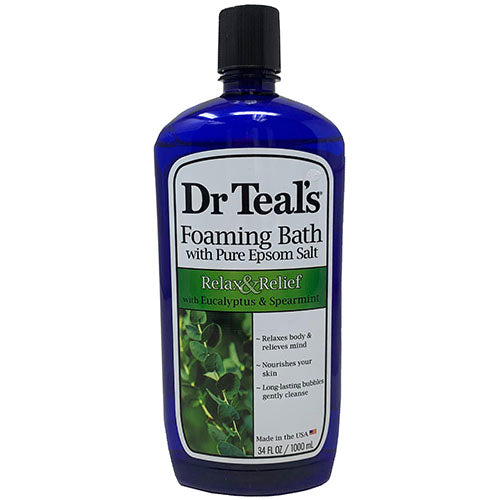 SP DR TEAL'S FOAMING BATH WITH PURE EPSOM SALT 34oz EUCALYPTUS & SPEARMINT NI