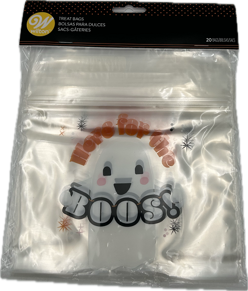 HALLOWEEN RESEAL BAG HERE FOR THE BOOS 20 CT NI