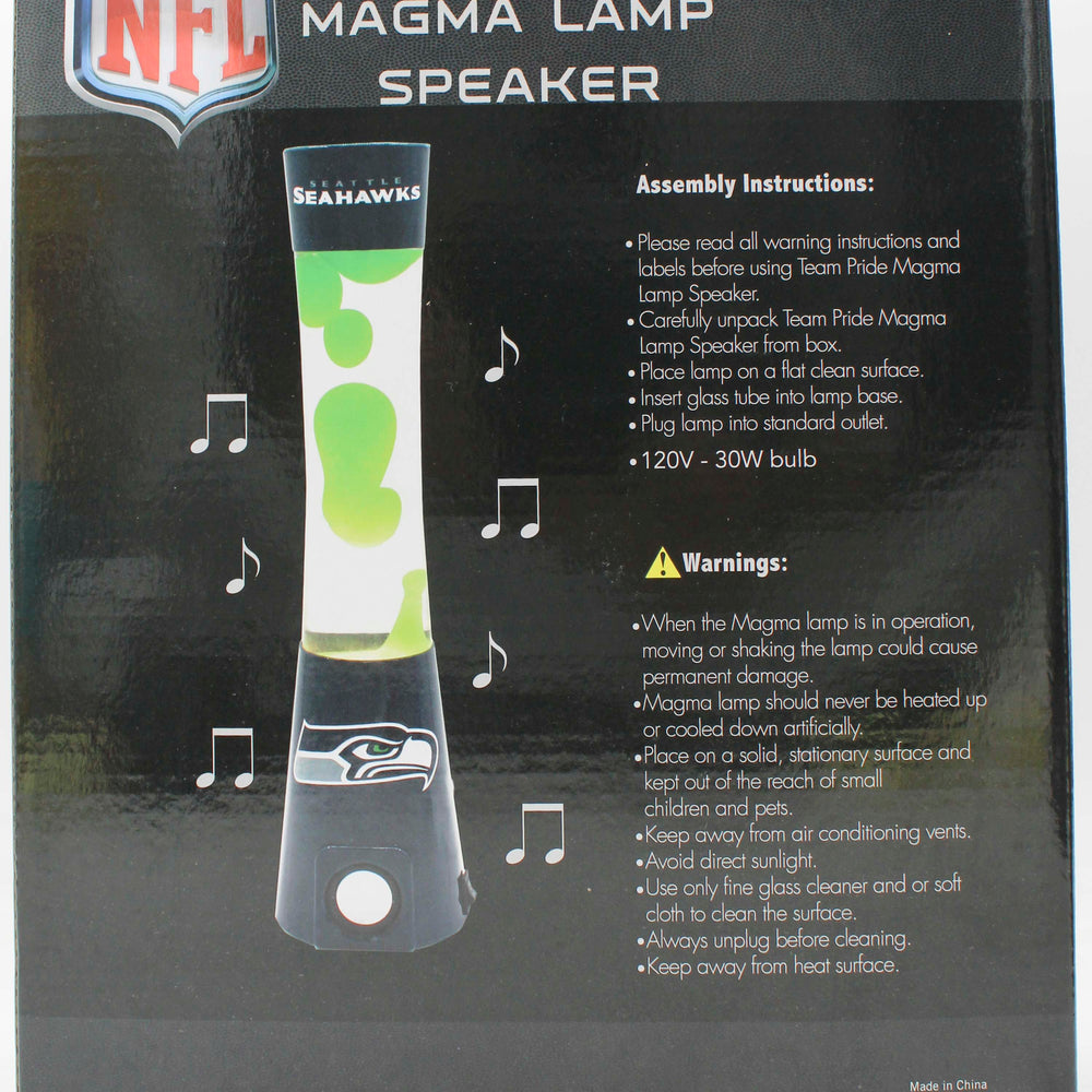 NFL SEATTLE SEAHAWKS LAVA  LAMP SPEAKER 16.5"