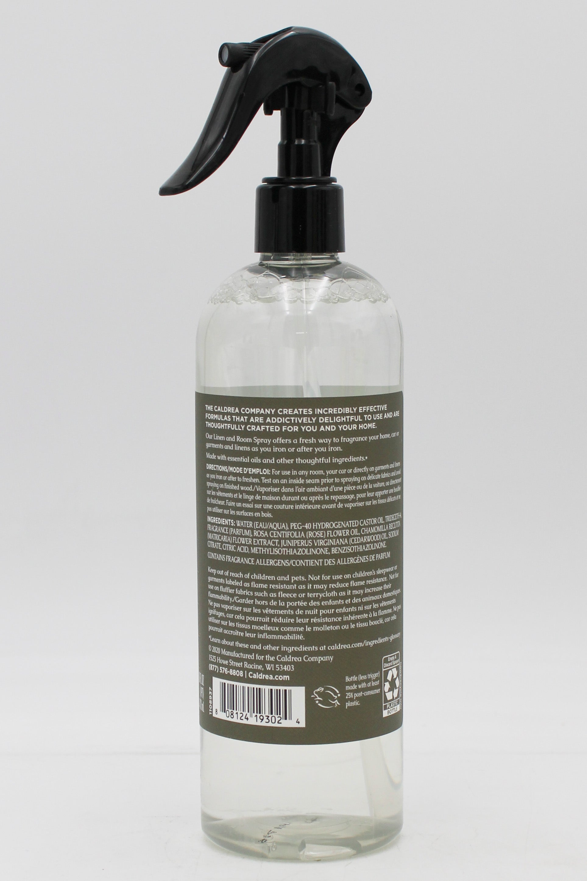 CALDREA LINEN & ROOM SPRAY ROSEWATER DRIFTWOOD 16oz