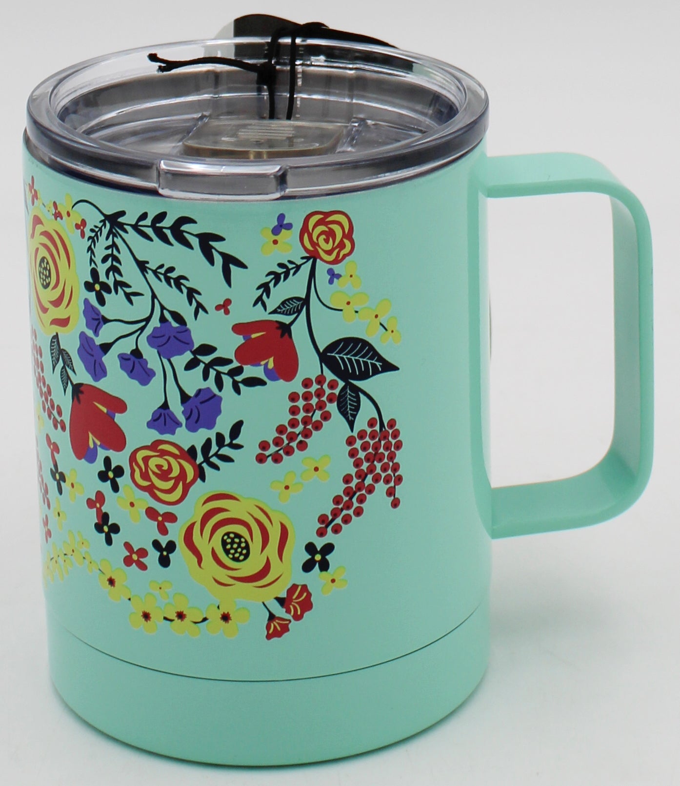 14oz DOUBLE WALL STEMLESS MUG - FLORAL MINT