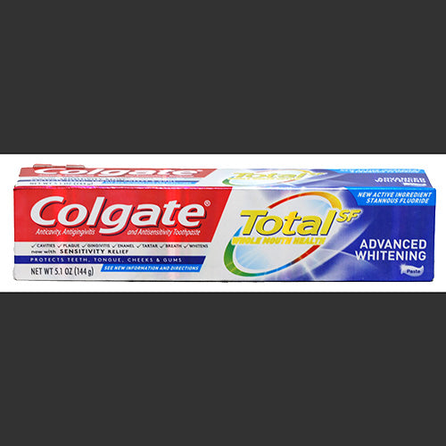 COLGATE T/PASTE 5.1oz(11/22)WHITEN/NI