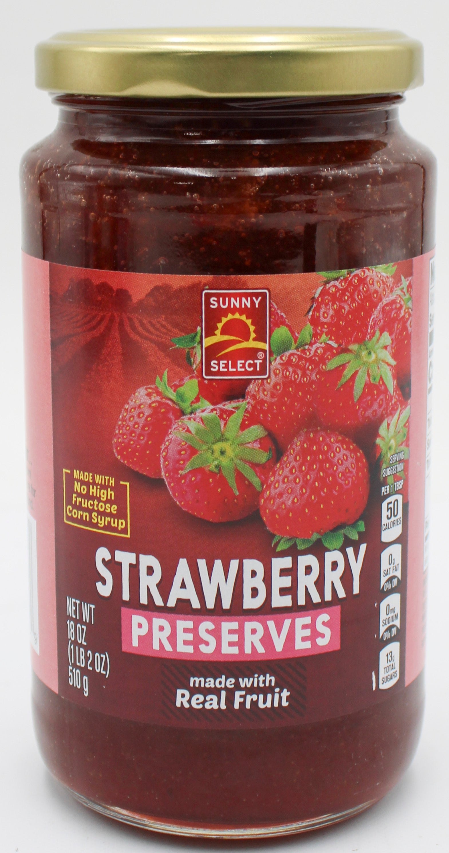 SUNNY SELECT STRAWBERRY PRESERVES 18 OZ BB 6/26/27
