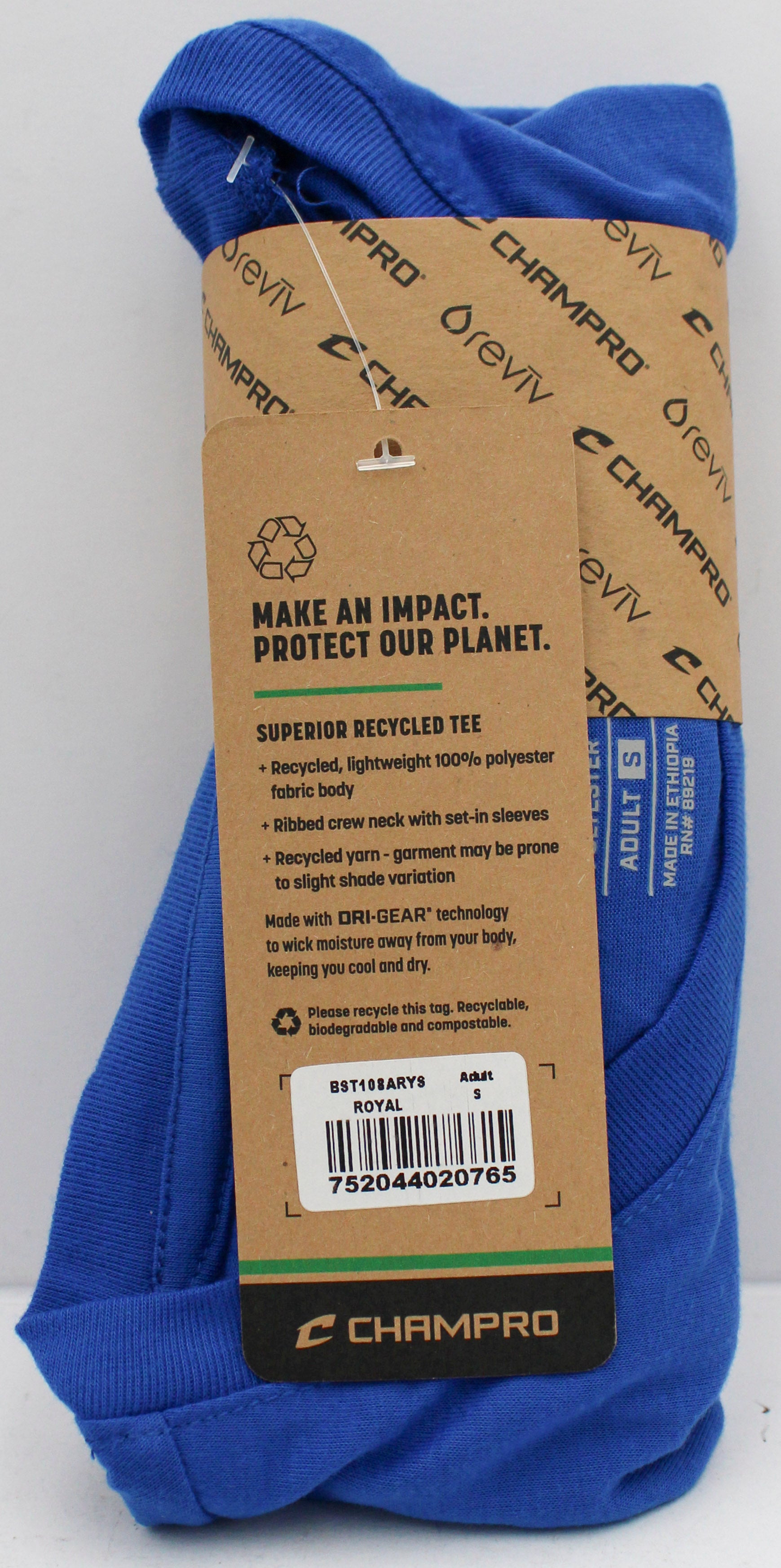 T-SHIRT - ADULT - ROYAL BLUE- S