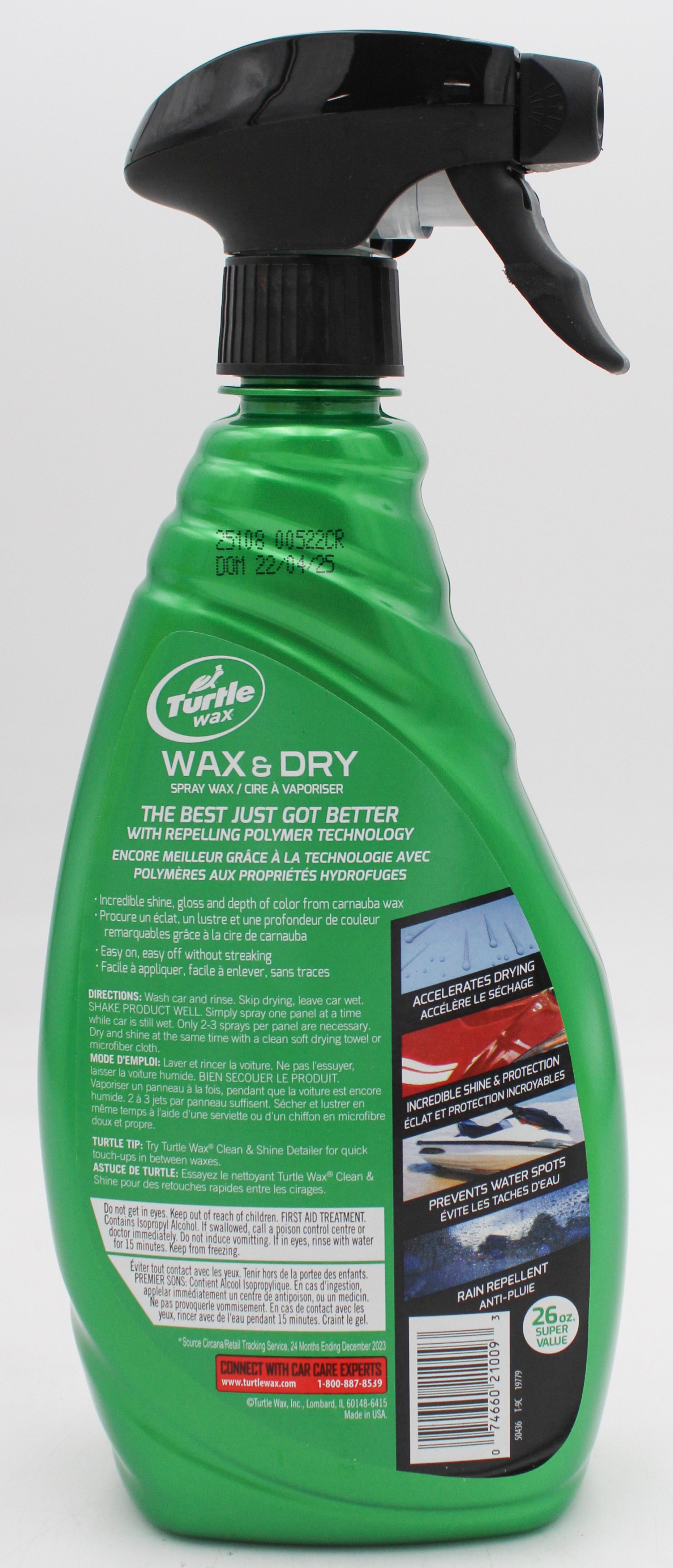 SP TURTLE WAX 26oz WAX & DRY