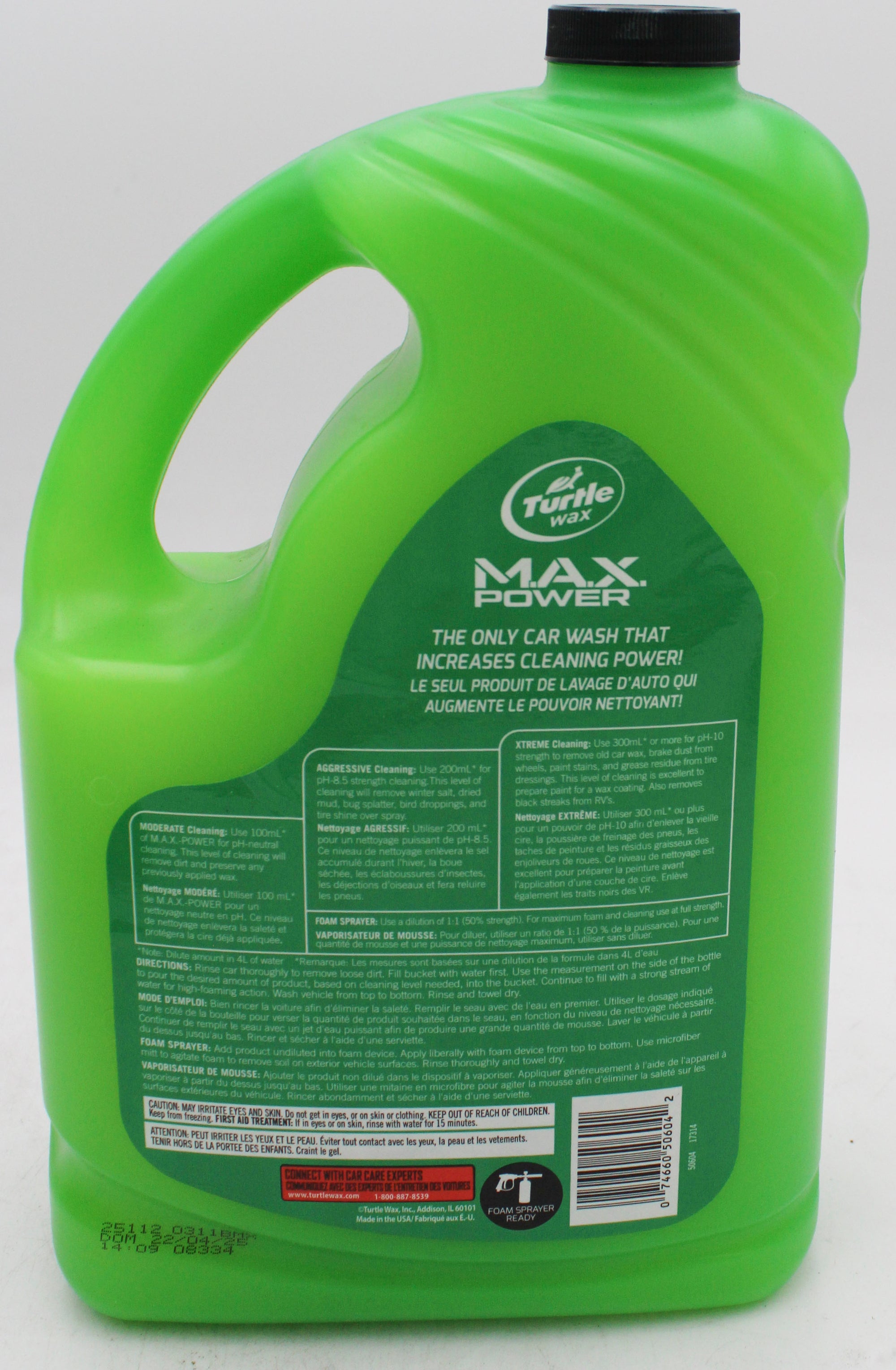 SP TURTLE WAX MAX POWER CAR WASH 2.95L / 100oz'