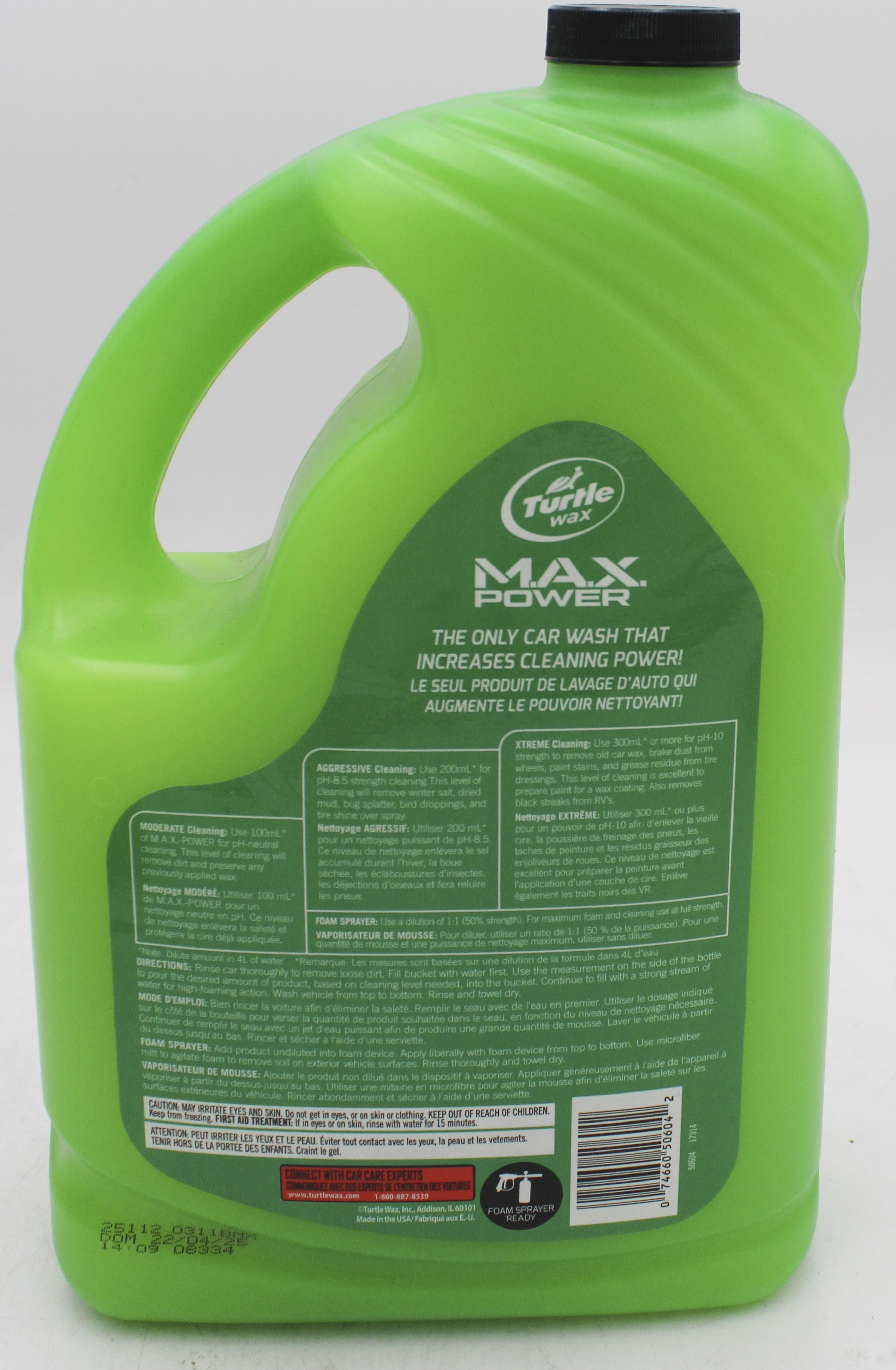 SP TURTLE WAX MAX POWER CAR WASH 2.95L / 100oz'
