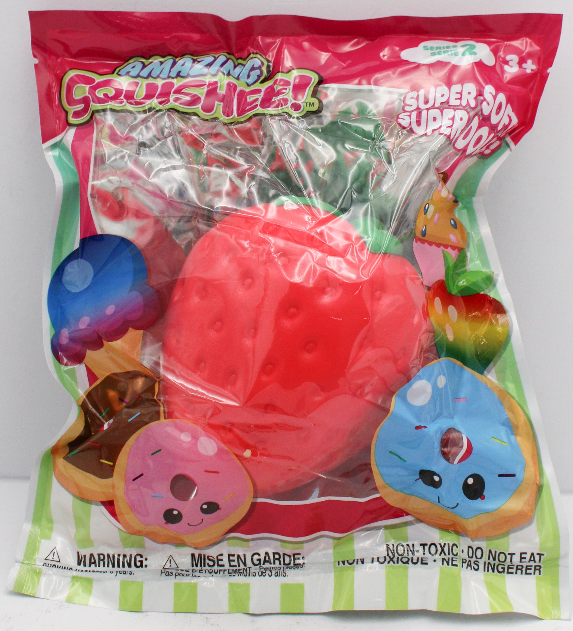 AMAZING SQUISHEE FOOD S2 RED STRAWBERRY 7.5in x 9.5in