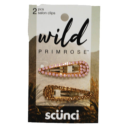 SCUNCI WILD PRIMROSE HAIR CLIP 2CT/NI