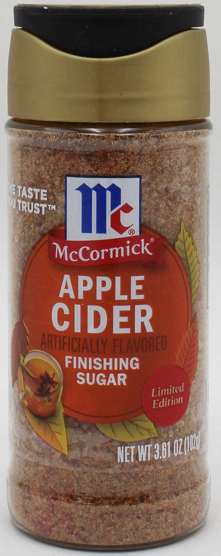 MCCORMICK APPLE CIDER FINISHING SUGAR 3.61 Oz BB 5/6/2027