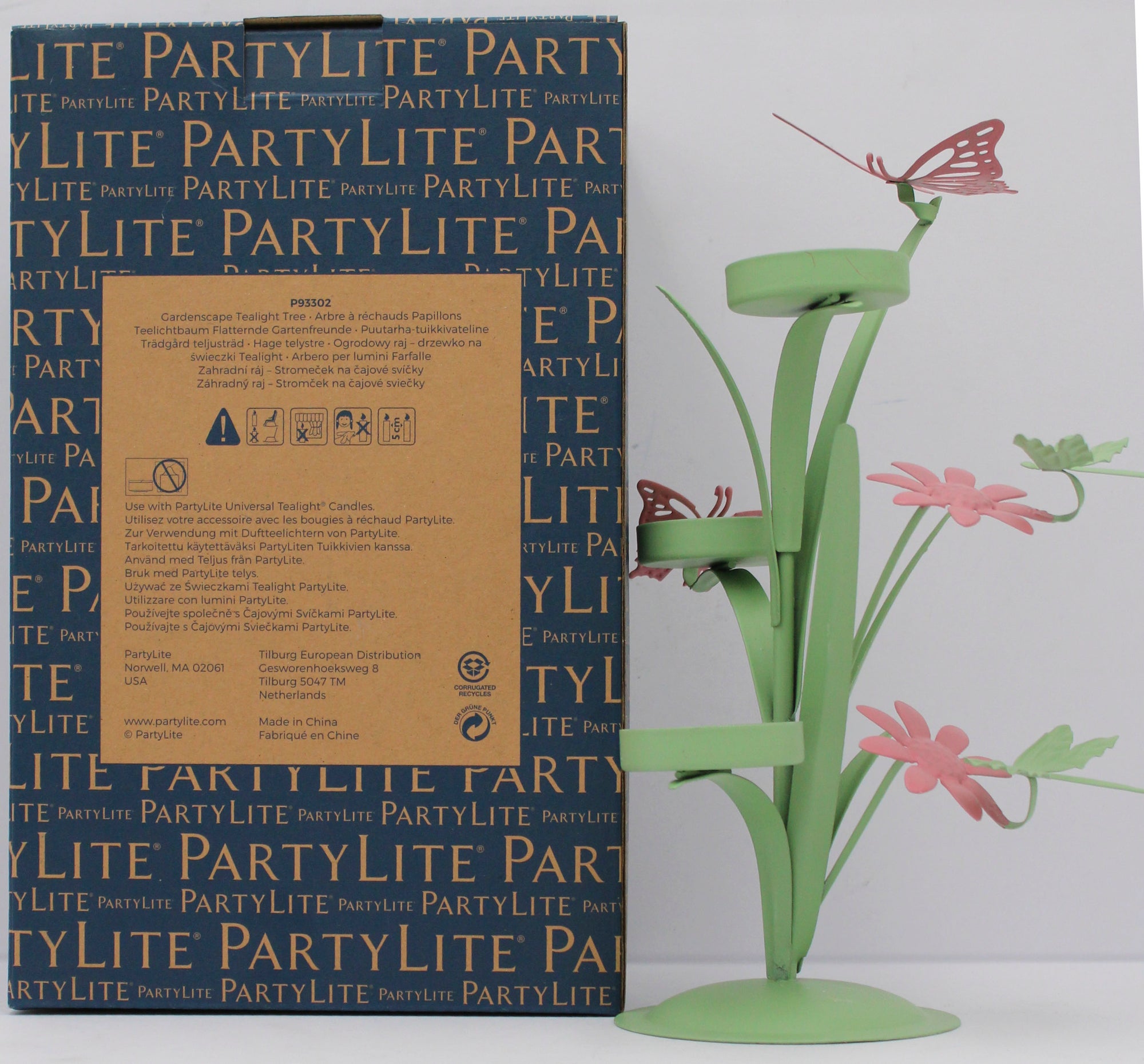 PARTYLITE GARDENSCAPE TEALIGHT TREE 5"W x 10"H