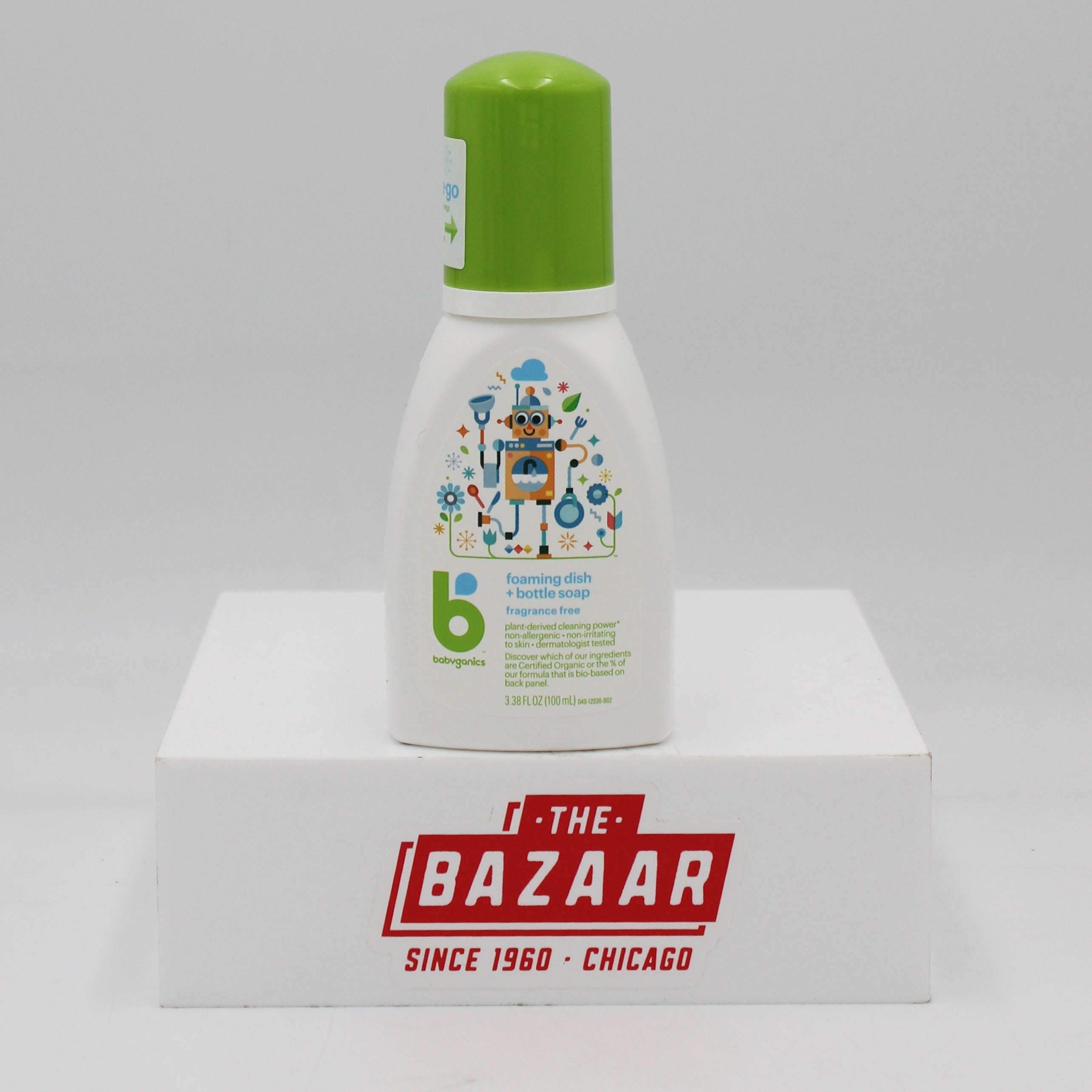 BABYGANICS FOAMING DISH SOAP TRAVEL FRAGRANCE FREE 3.38oz US