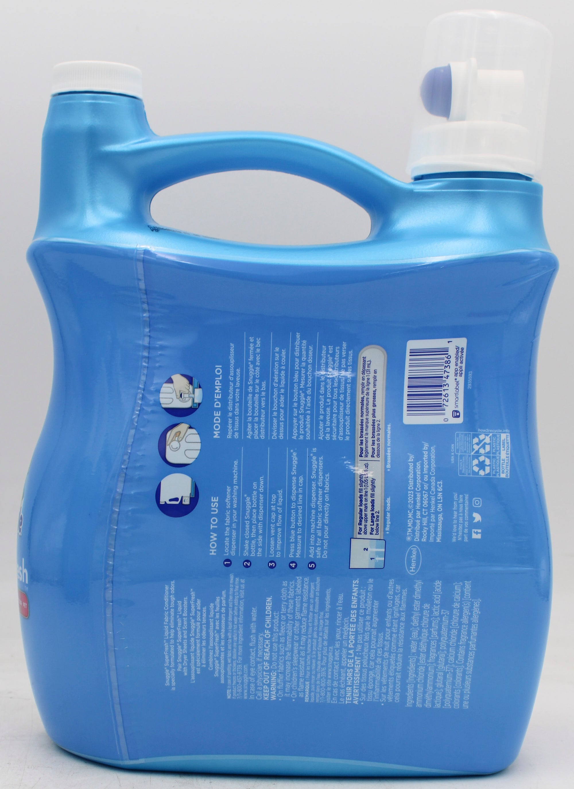 SNUGGLE SUPER FRESH 5in1 LIQUID FABRIC SOFTENER SPRING BURST 89oz