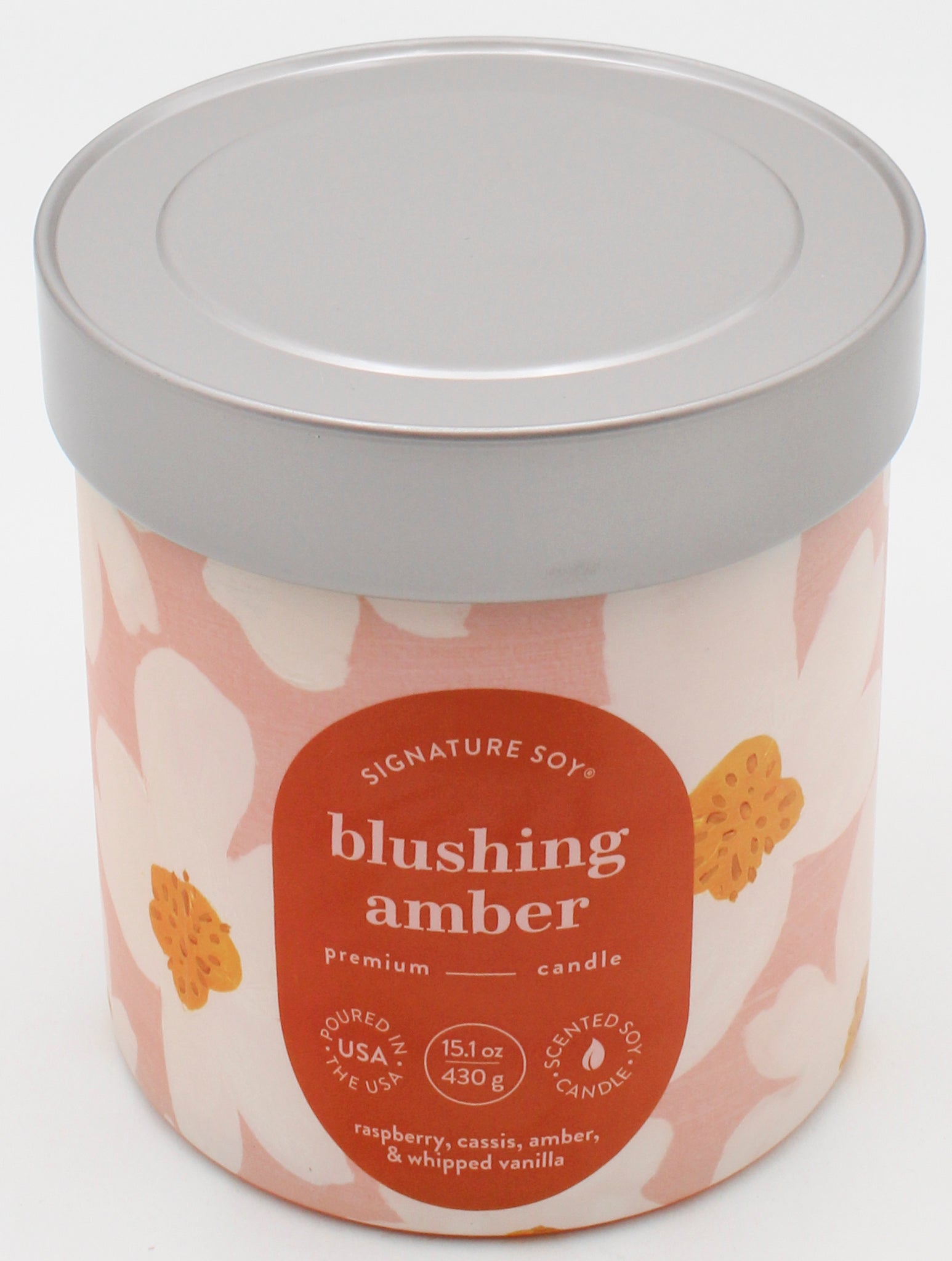 SIGNATURE SOY JAR CANDLE BLUSHING AMBER 15.1oz