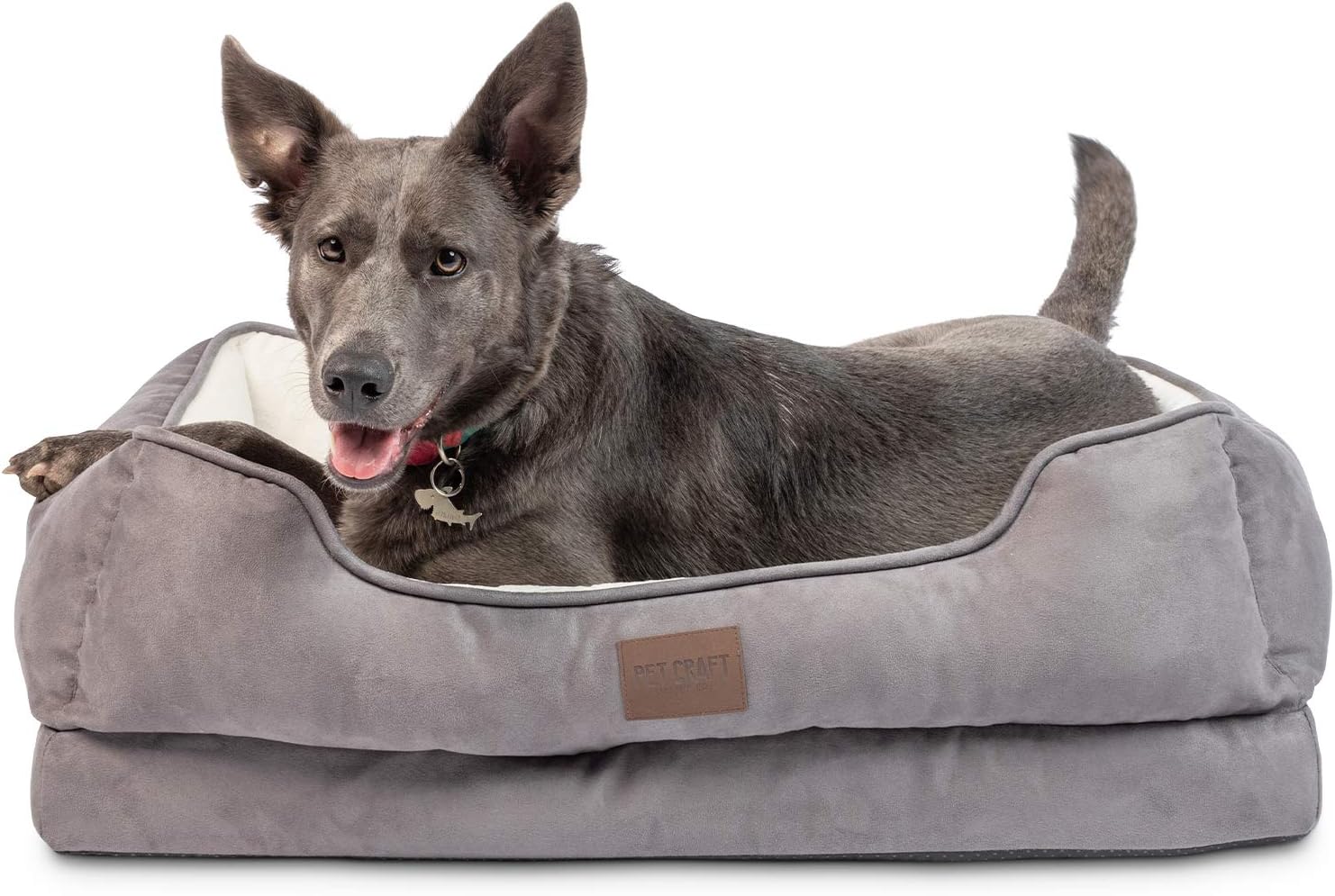 PET CRAFT ORTHOPEDIC LOUNGER DOG BED 30X20X9
