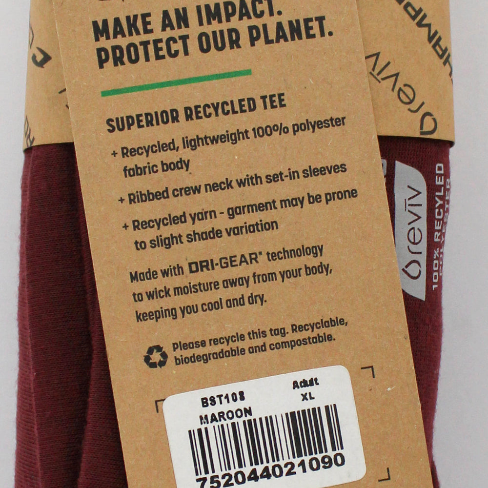 T-SHIRT - ADULT - MAROON- XL