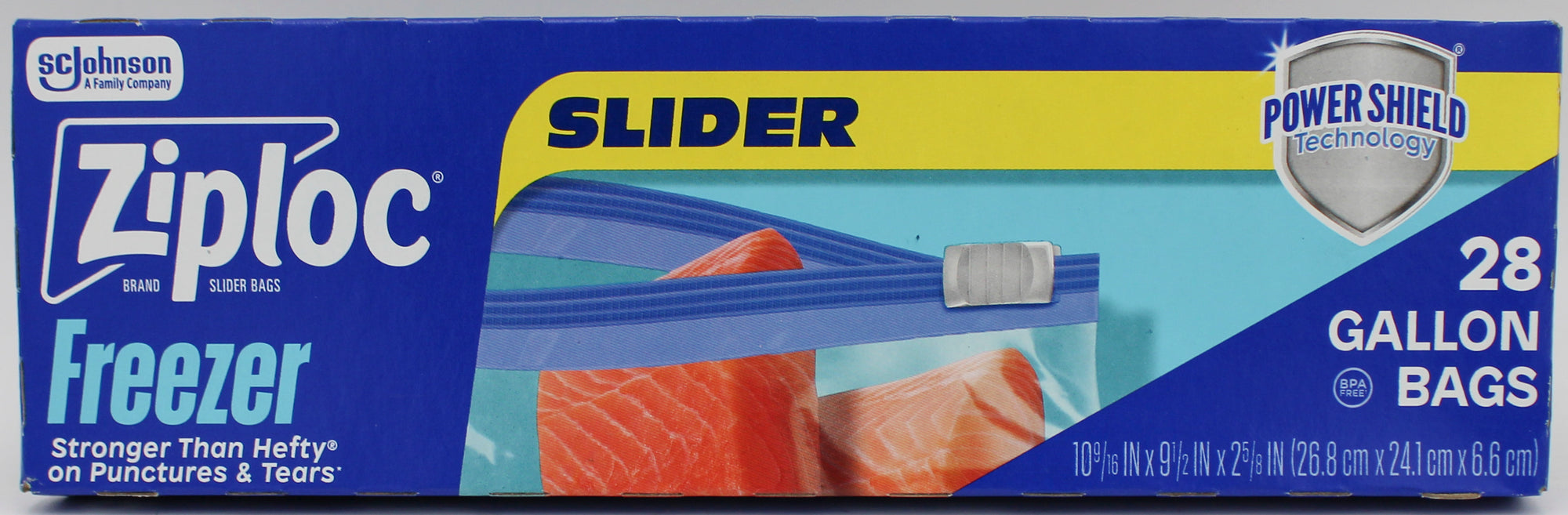 SP ZIPLOC BAG 28-CT SLIDER FREEZER GALLON