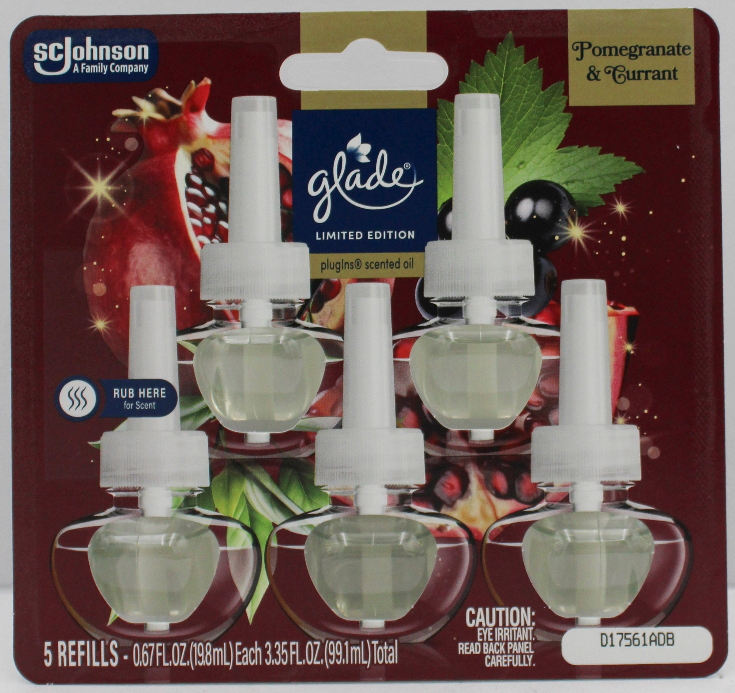 GLADE PLUGINS SCENTED OIL POMEGRANATE & CURRANT 5ct 0.67floz US