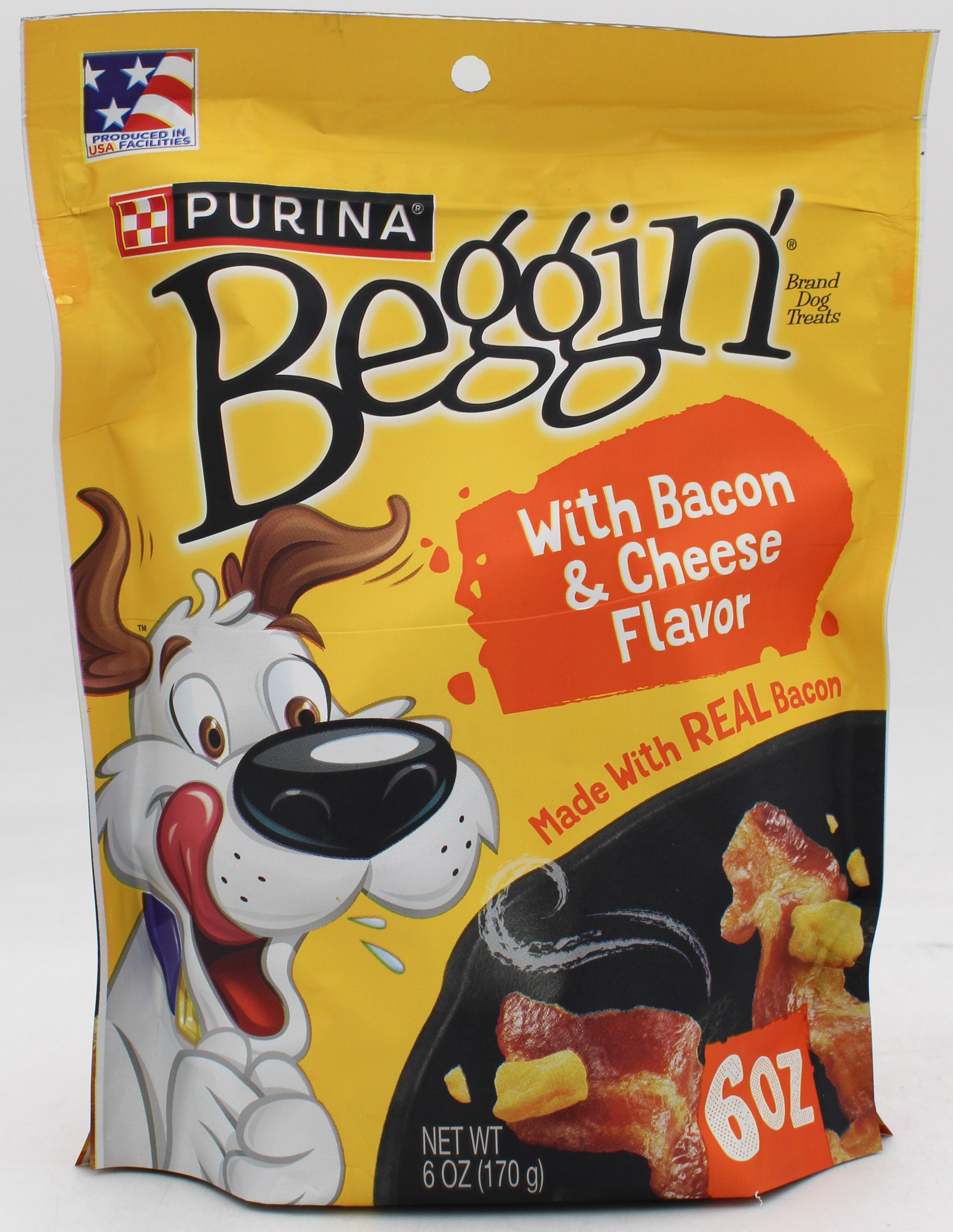 PURINA BEGGIN' WITH BACON & CHEESE FLAVOR 6oz. EXP. 10/30/2026 NI