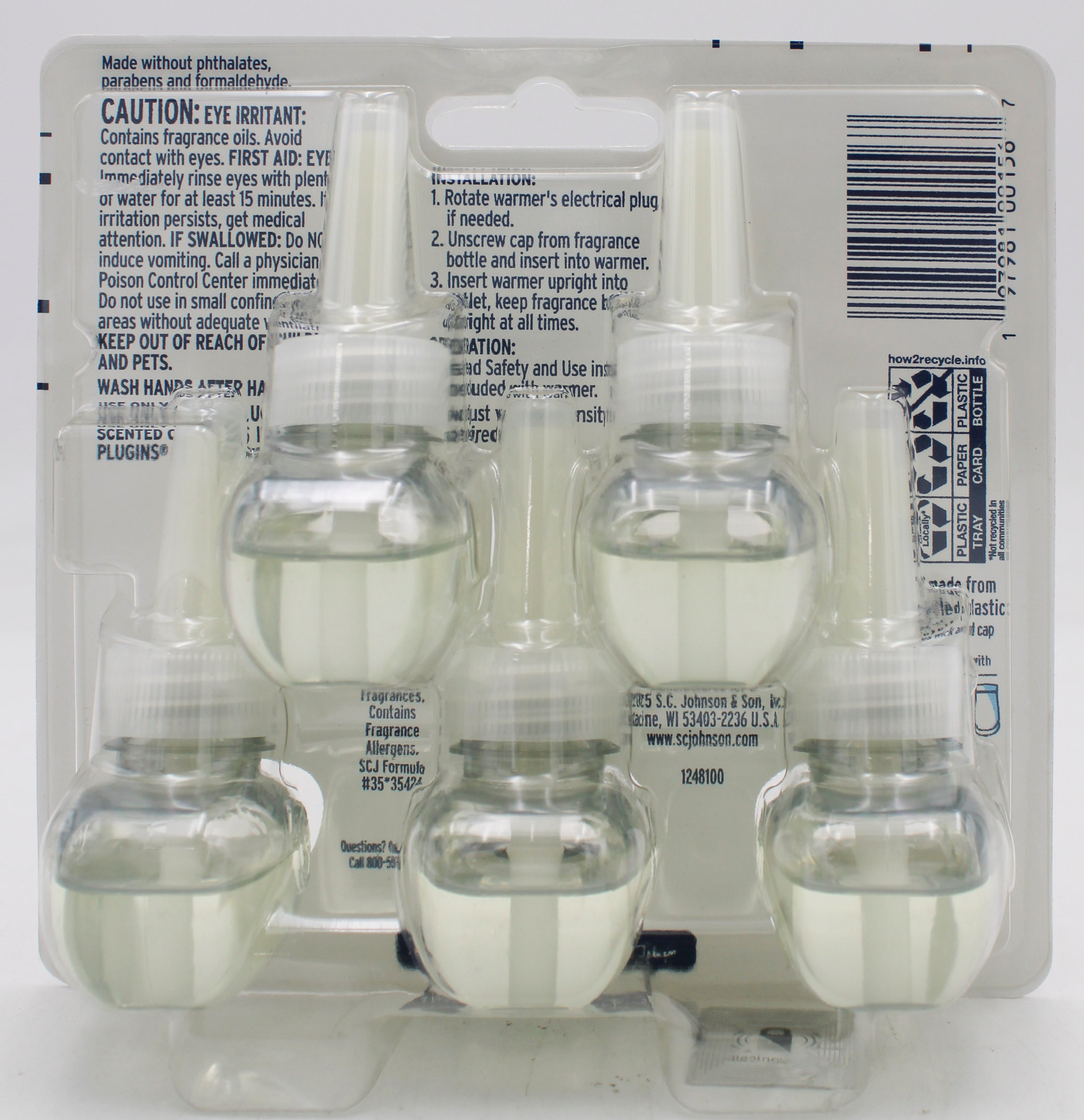 SP GLADE SCENTED OIL 5 REFILLS 0.67oz WARM APPLE & SPICES