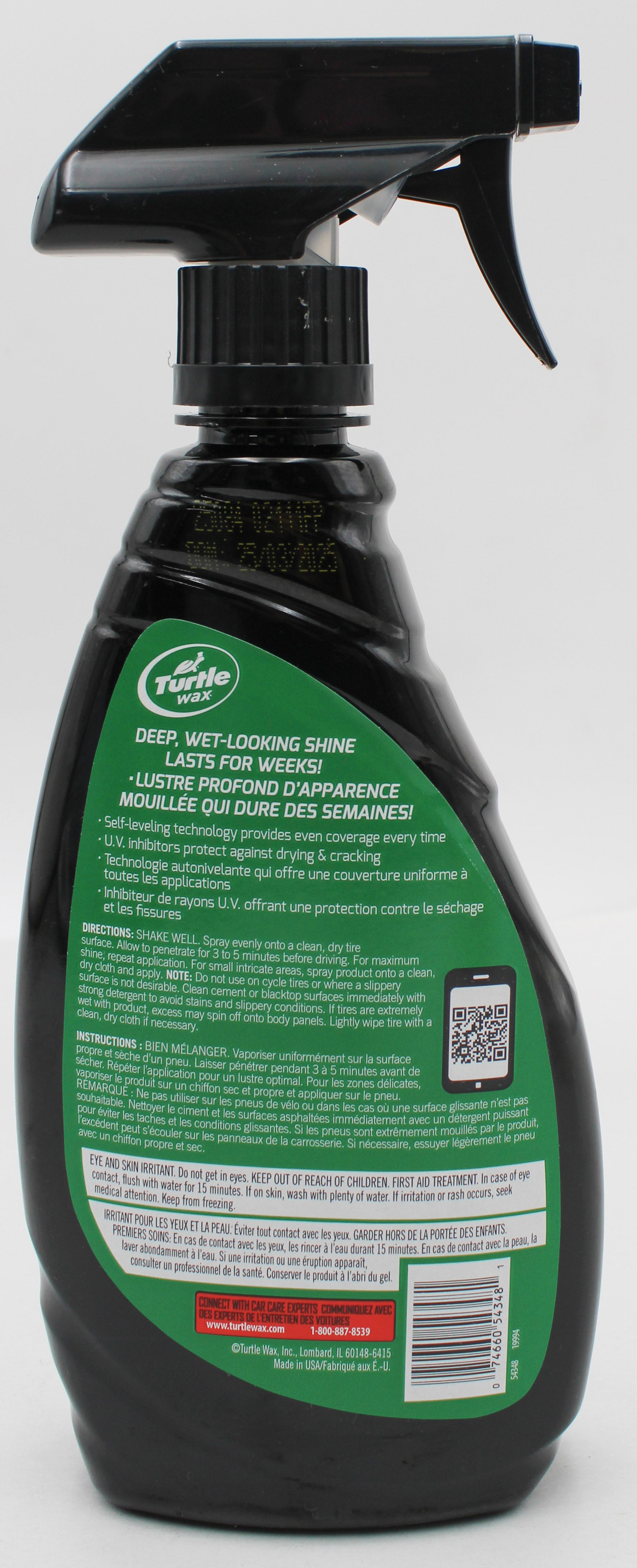 SP TURTLE WAX WET'N BLACK TIRE SHINE 16oz